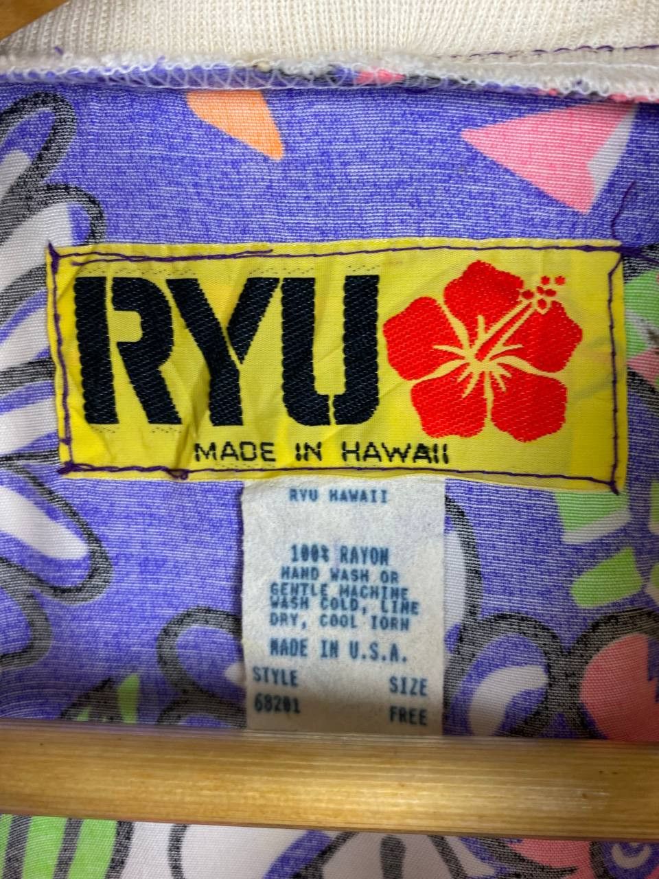 Vintage vintage ryu hawaiian jacket 100 rayon nice design Size US XXL / EU 58 / 5 - 5 Thumbnail