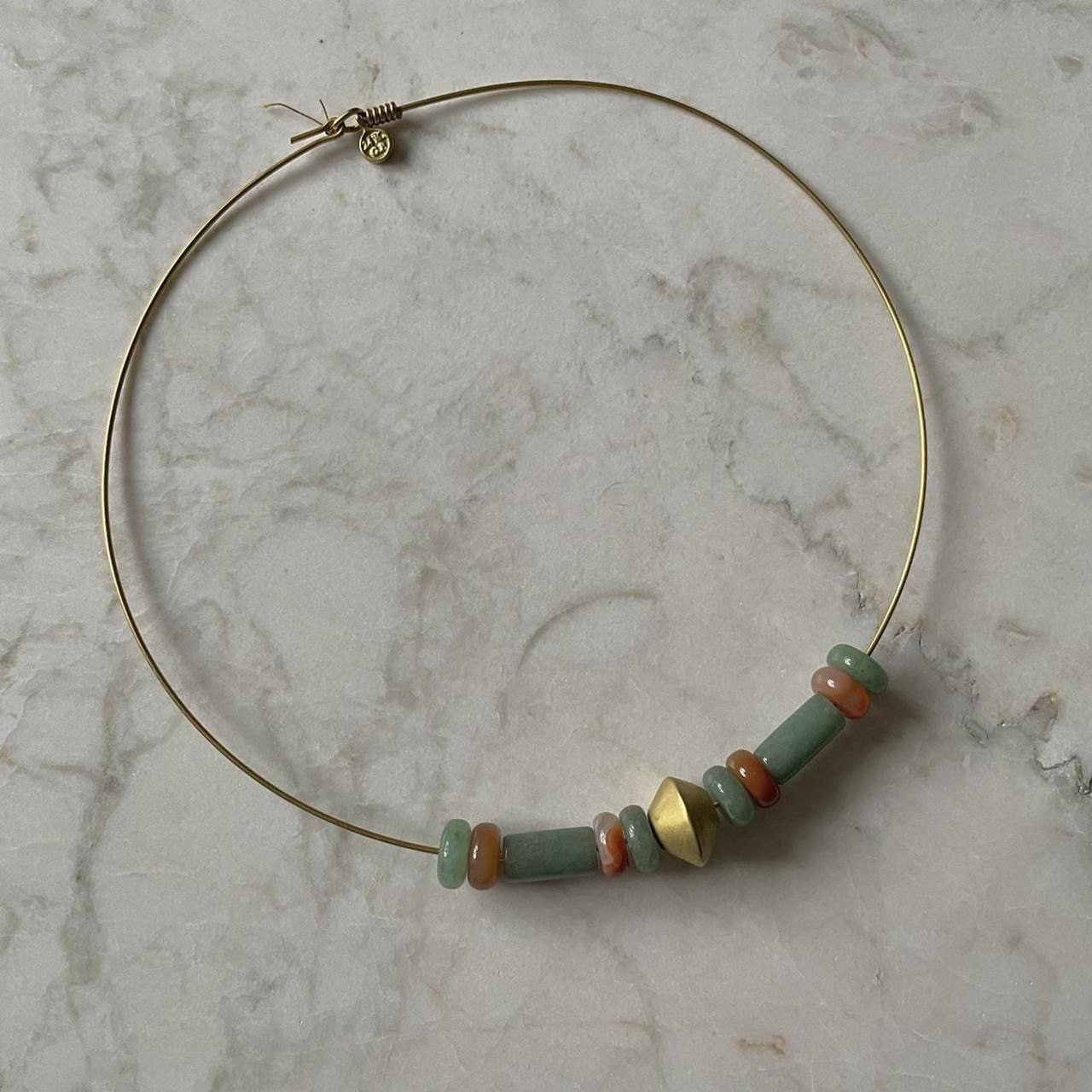 Vintage Vintage Gold Beaded Necklace Size ONE SIZE - 1 Thumbnail