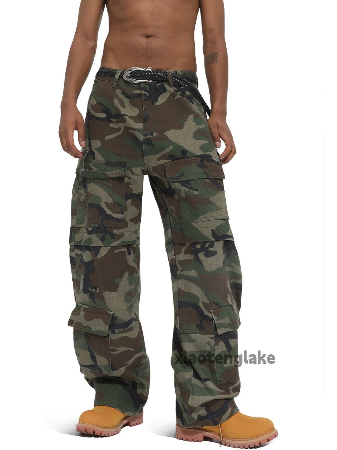 Vintage xtl military outdoor tactical loose baggy cargo pants Size US 32 / EU 48 - 1 Thumbnail
