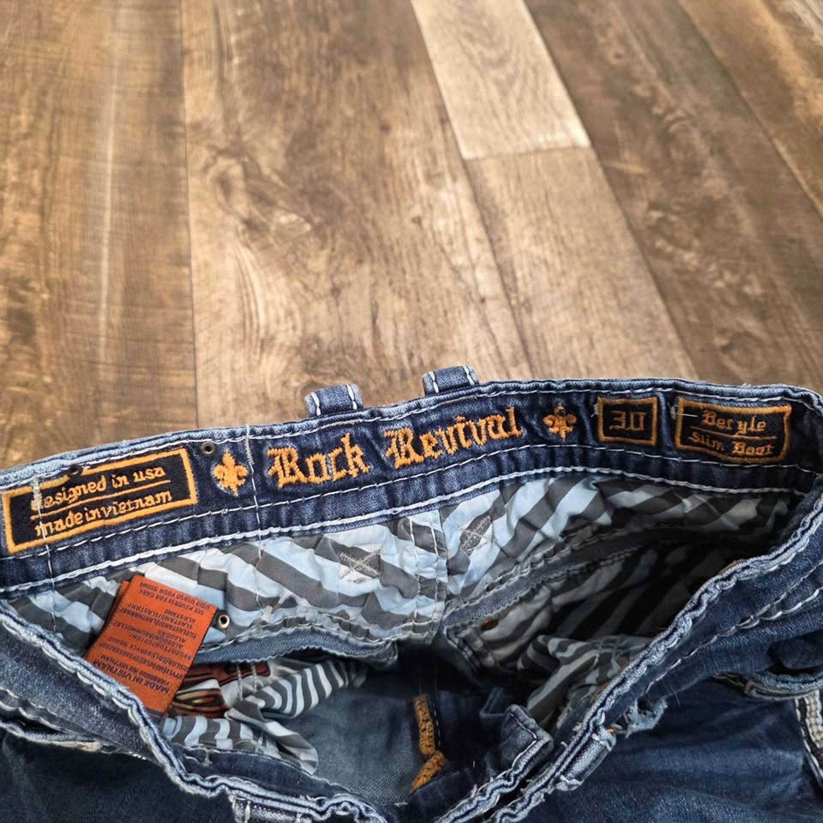 Rock Revival Rock Revival Beryle Slim Boot Jeans Flap Pockets Size 30 Size US 30 / EU 46 - 5 Thumbnail