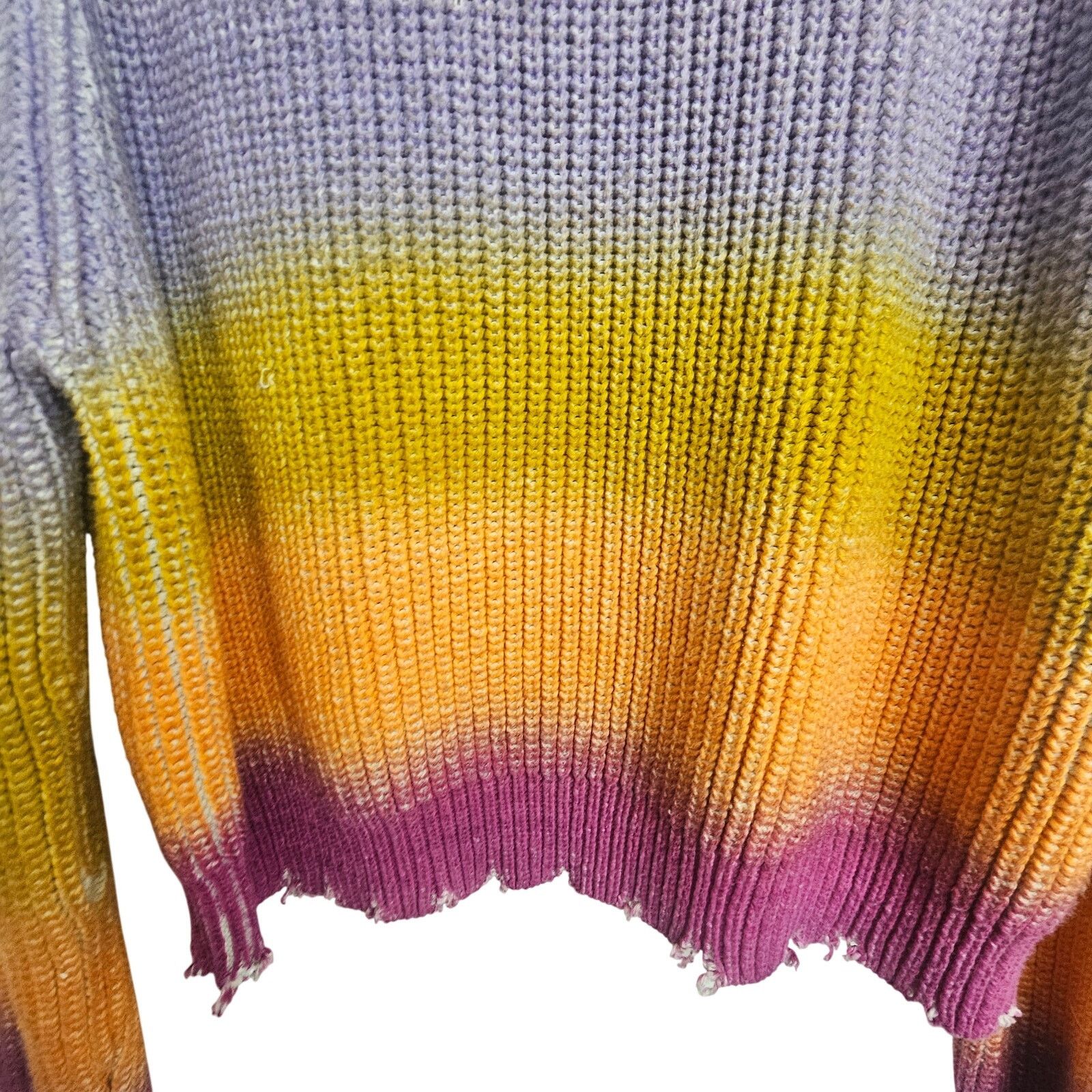 Zadig & Voltaire Zadig & Voltaire Womens Kary Rainbow Ombre Knit Sweater Sz S Size S / US 4 / IT 40 - 4 Thumbnail