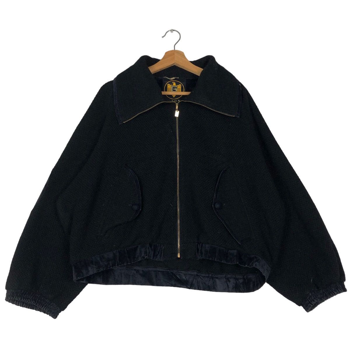Japanese Brand 🔥Vintage Cropped Bomber Jacket Black Issey Miyake Japan Size US M / EU 48-50 / 2 - 3 Thumbnail