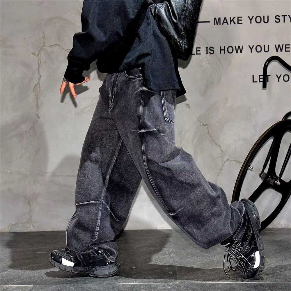 Designer × Jean Streetwear Baggy Vintage Washed Jeans Pants Size US 29 - 6 Thumbnail