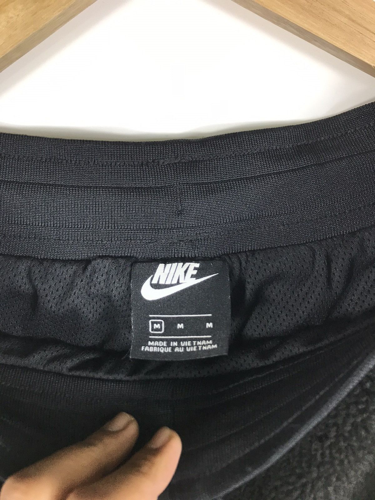 Nike 🔥Nike Embroidered Sherpa Fleece Zipper Sweatpants Size US 33 - 7 Thumbnail