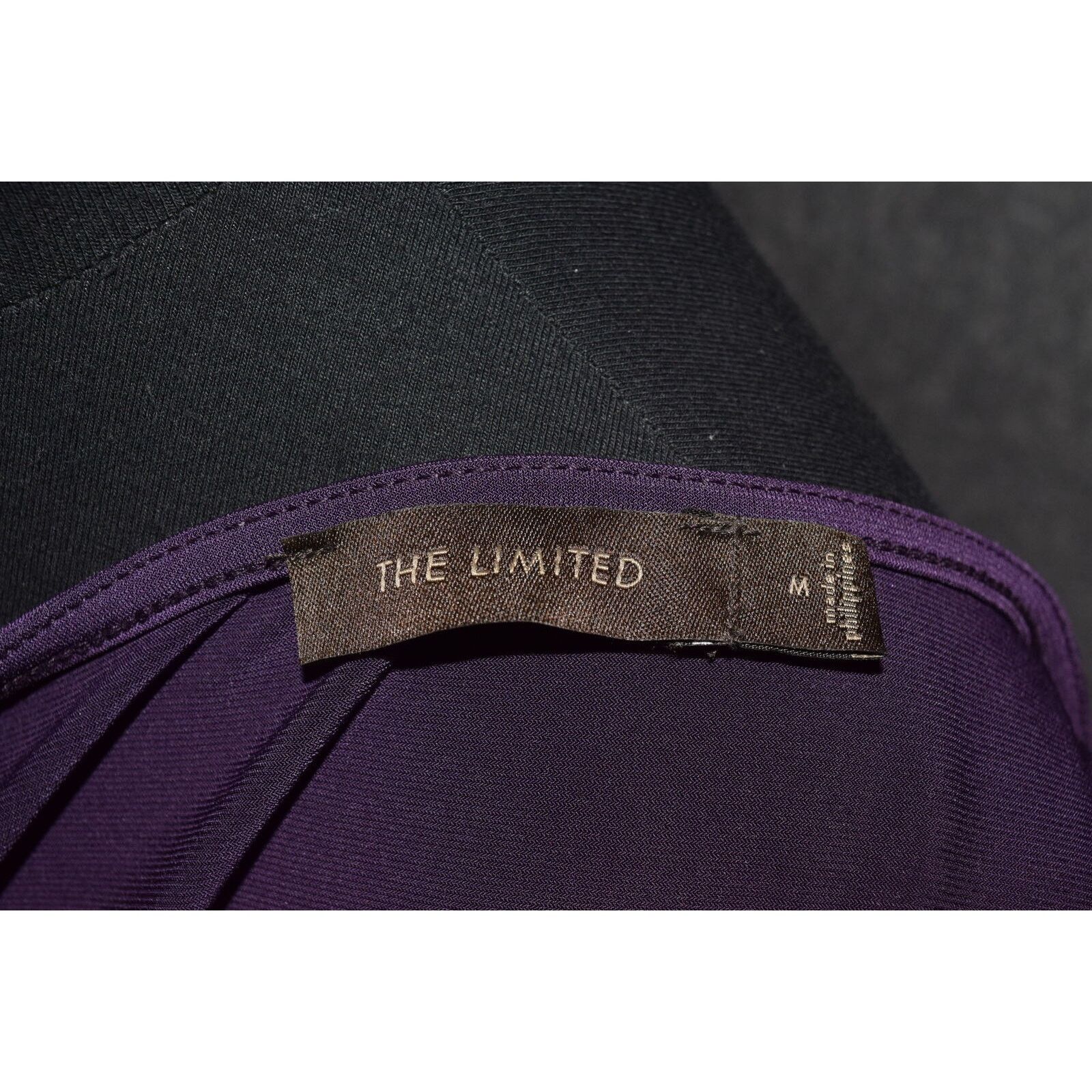 Vintage The Limited Purple Abstract Floral Print SS Blouse SZ M Size M / US 6-8 / IT 42-44 - 5 Thumbnail