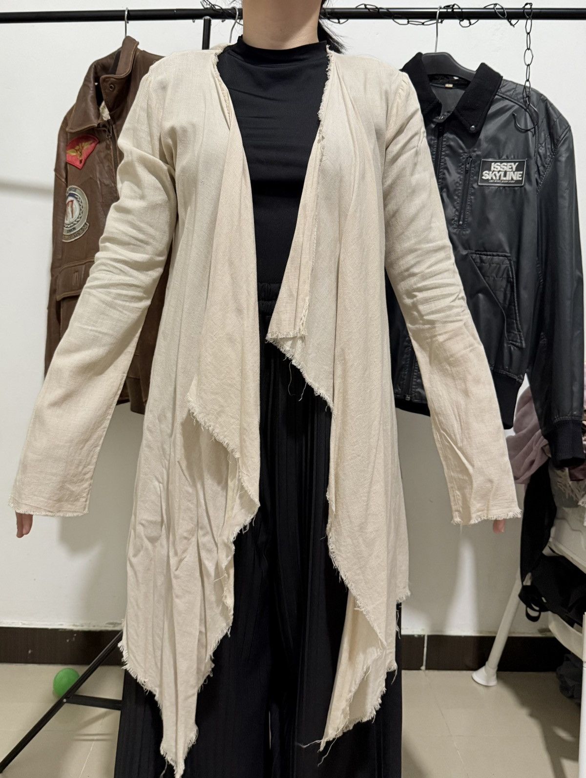 If Six Was Nine Vintage GOA long cardigan linen Size US M / EU 48-50 / 2 - 10 Thumbnail