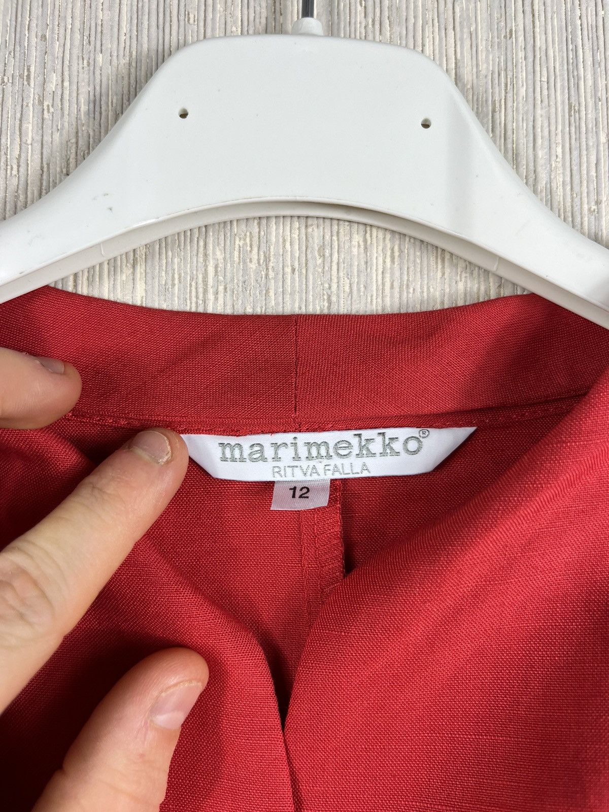 Designer × Marimekko Marimekko ritva falla linen blazer button jacket Size M / US 6-8 / IT 42-44 - 12 Thumbnail