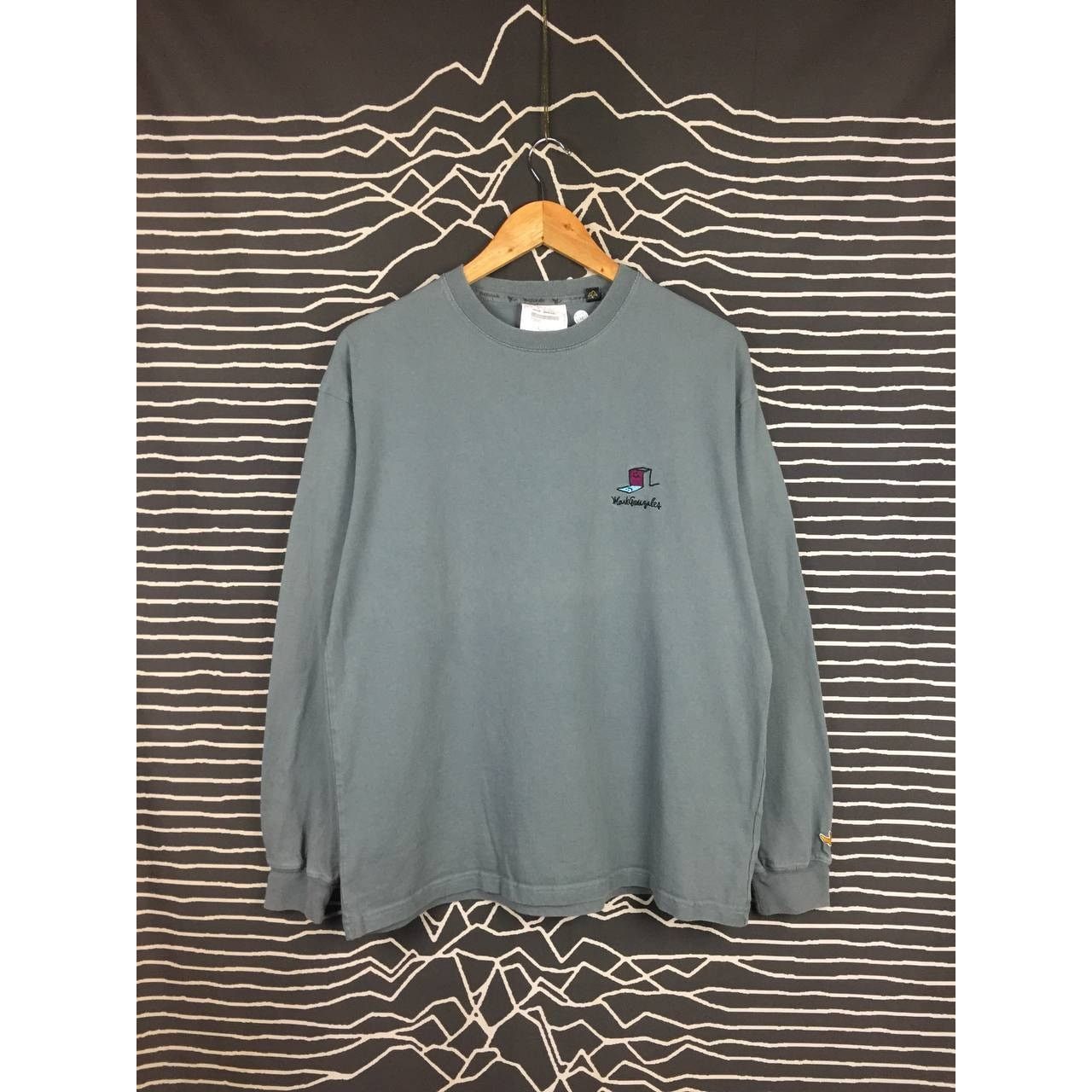 Vintage Mark Gonzales A Poet At Home Work Long Sleeve Skate Tee Size US L / EU 52-54 / 3 - 5 Thumbnail