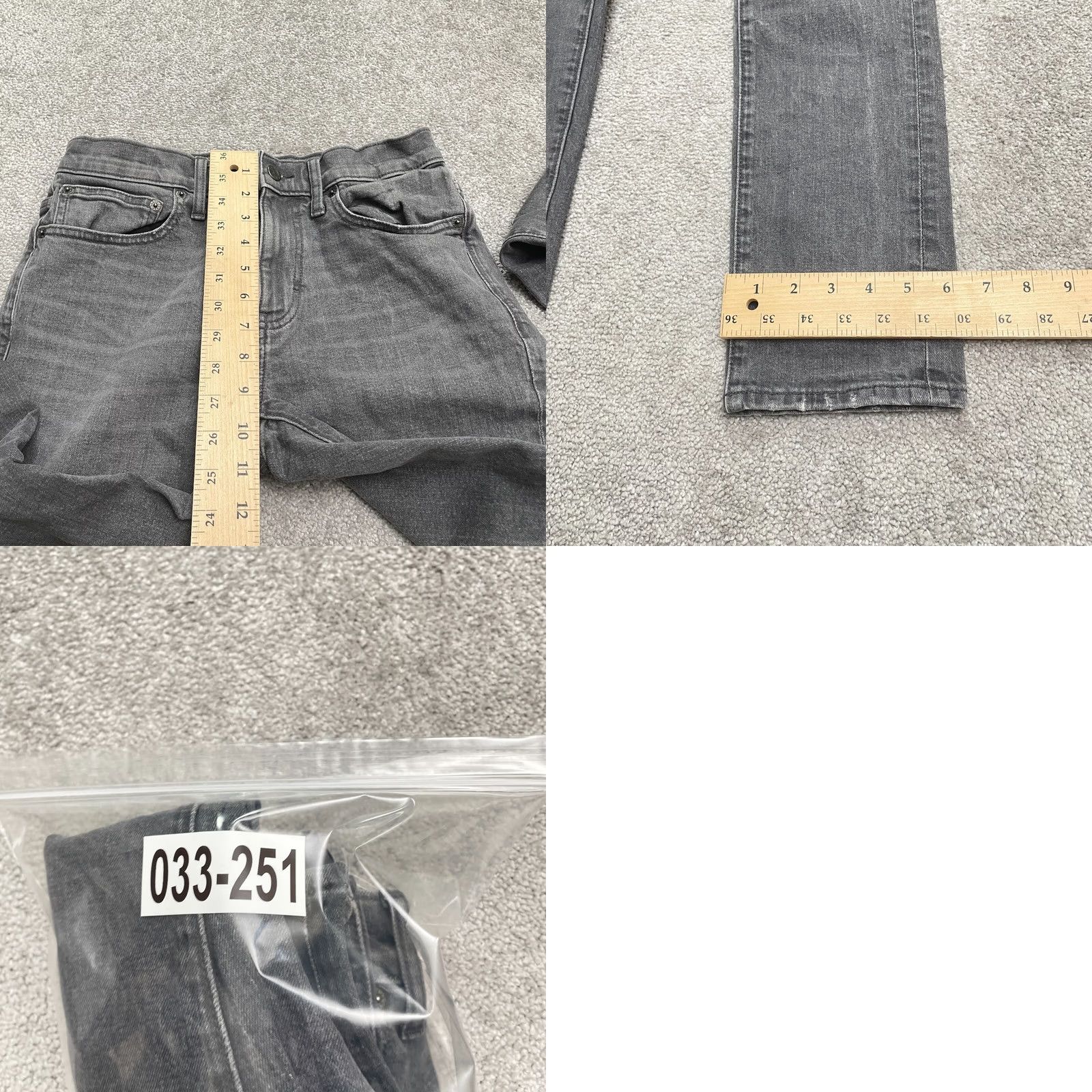 J.Crew J.CREW Flex Slim Fit Denim Jeans Mens 29x31 Black Charcoal Wash Cotton Slim Fit Denim Jeans Mens 29-31 Black Charcoal Wash Size US 29 - 9 Thumbnail