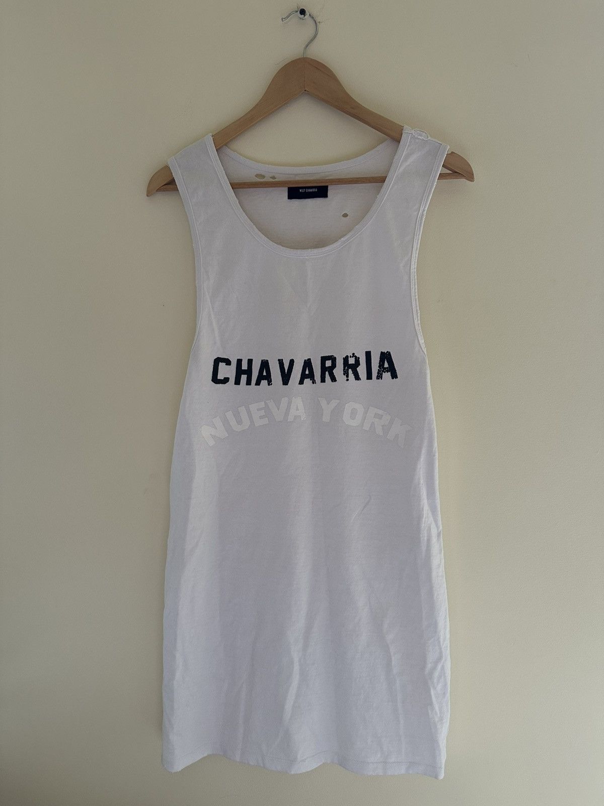 Willy Chavarria Cracked Logo Tank