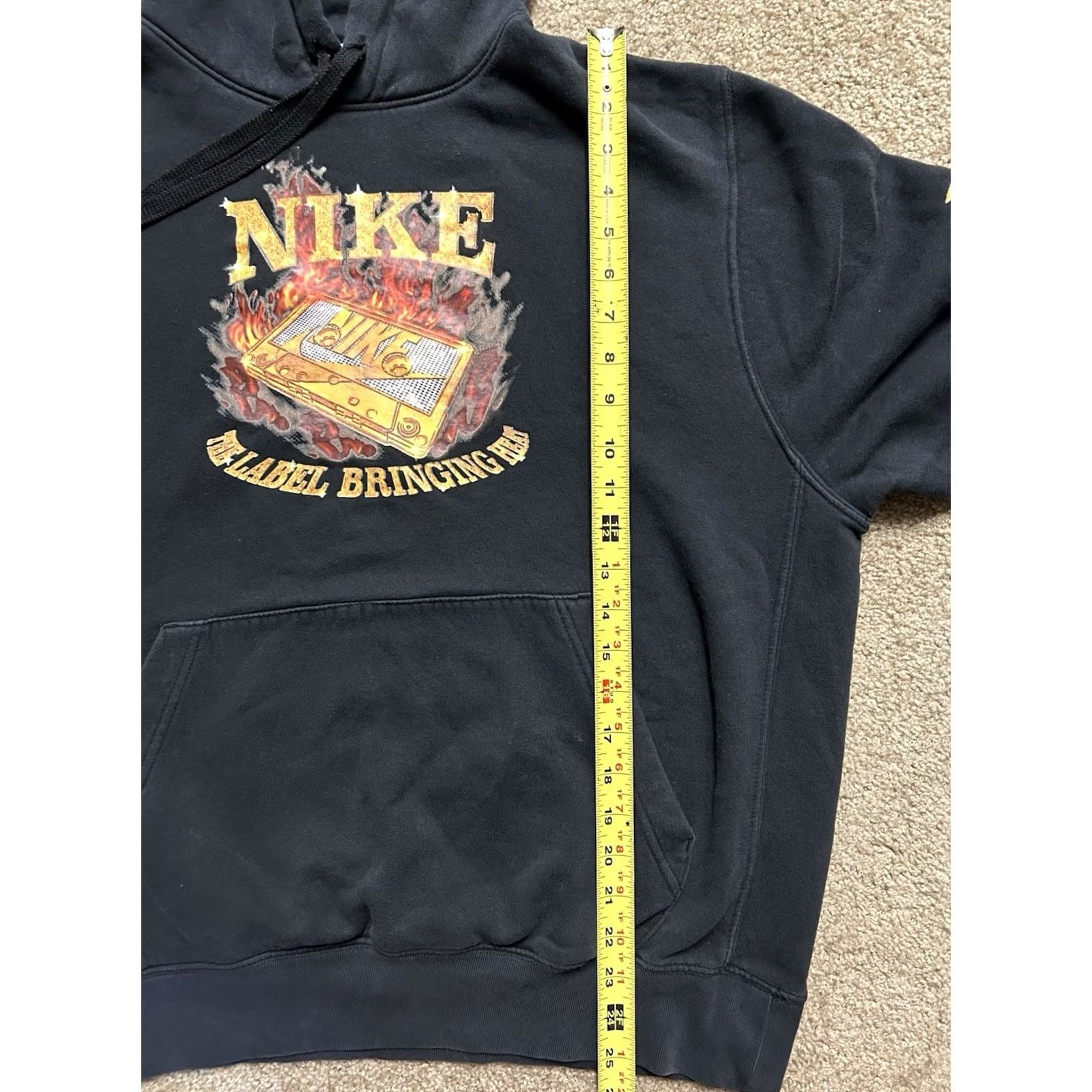 Nike Nike The Label Bringing Heat Cassette Graphic Hoodie Mens L Black Double Sided Size US L / EU 52-54 / 3 - 8 Thumbnail
