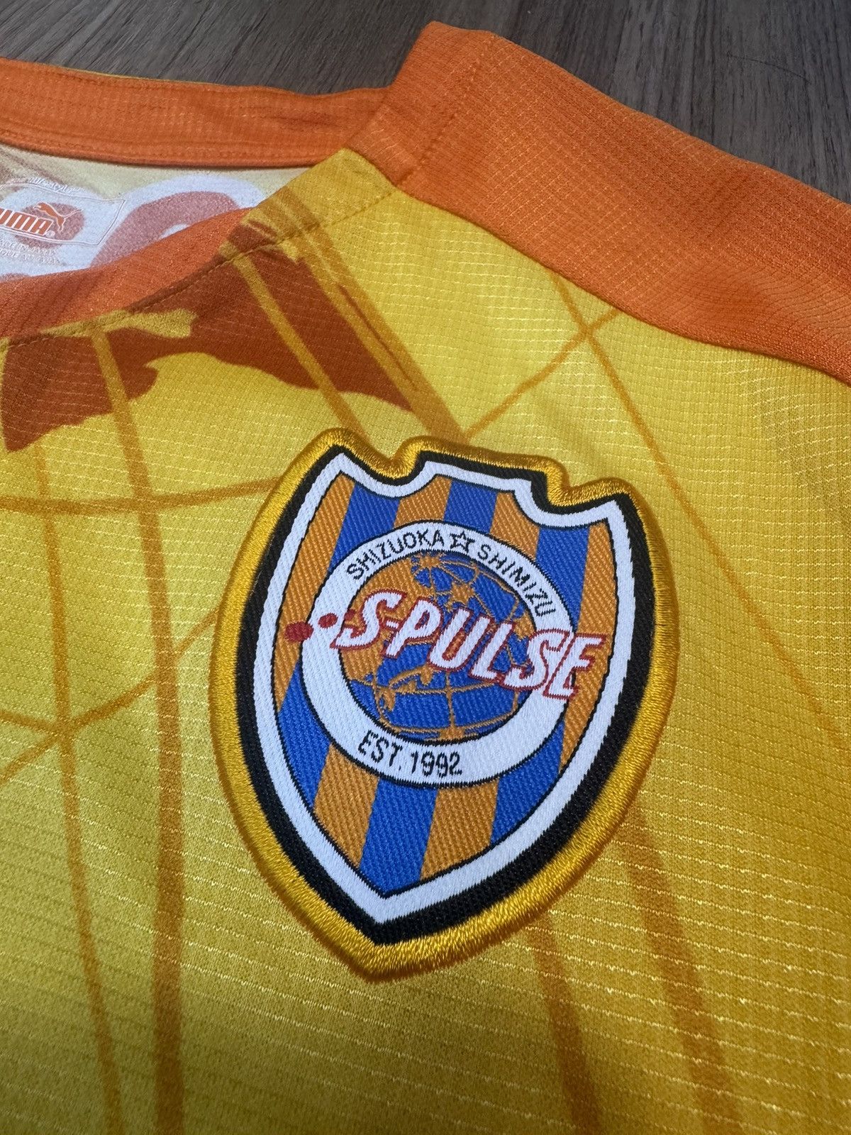 Japanese Brand × Puma S-Pulse 2016 home shirt #15 Taisuke Size US S / EU 44-46 / 1 - 4 Thumbnail