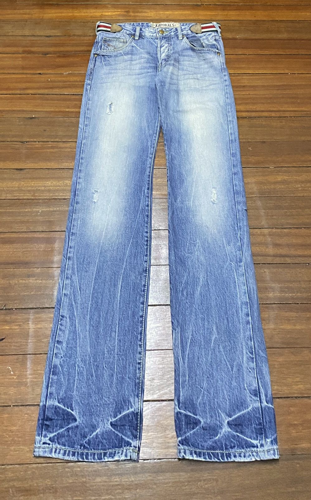 Japanese Brand × Vintage Rare Design Vintage Brand Kaporal 5 Flash Jeans 2000s Size US 33 - 1 Thumbnail