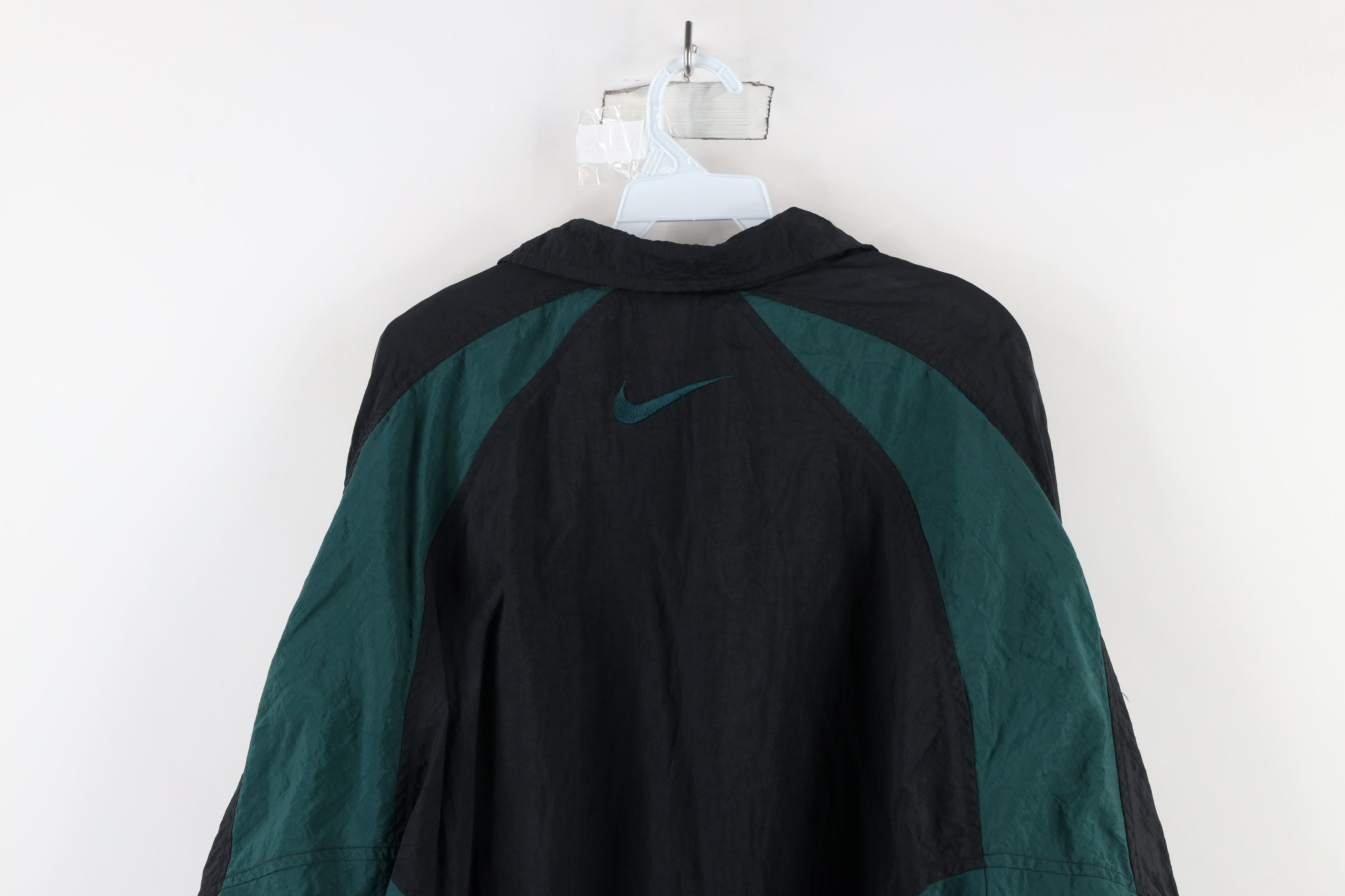 Nike × Vintage Vintage 90s Nike Scott Mini Swoosh Lined Windbreaker Jacket Size US L / EU 52-54 / 3 - 15 Thumbnail
