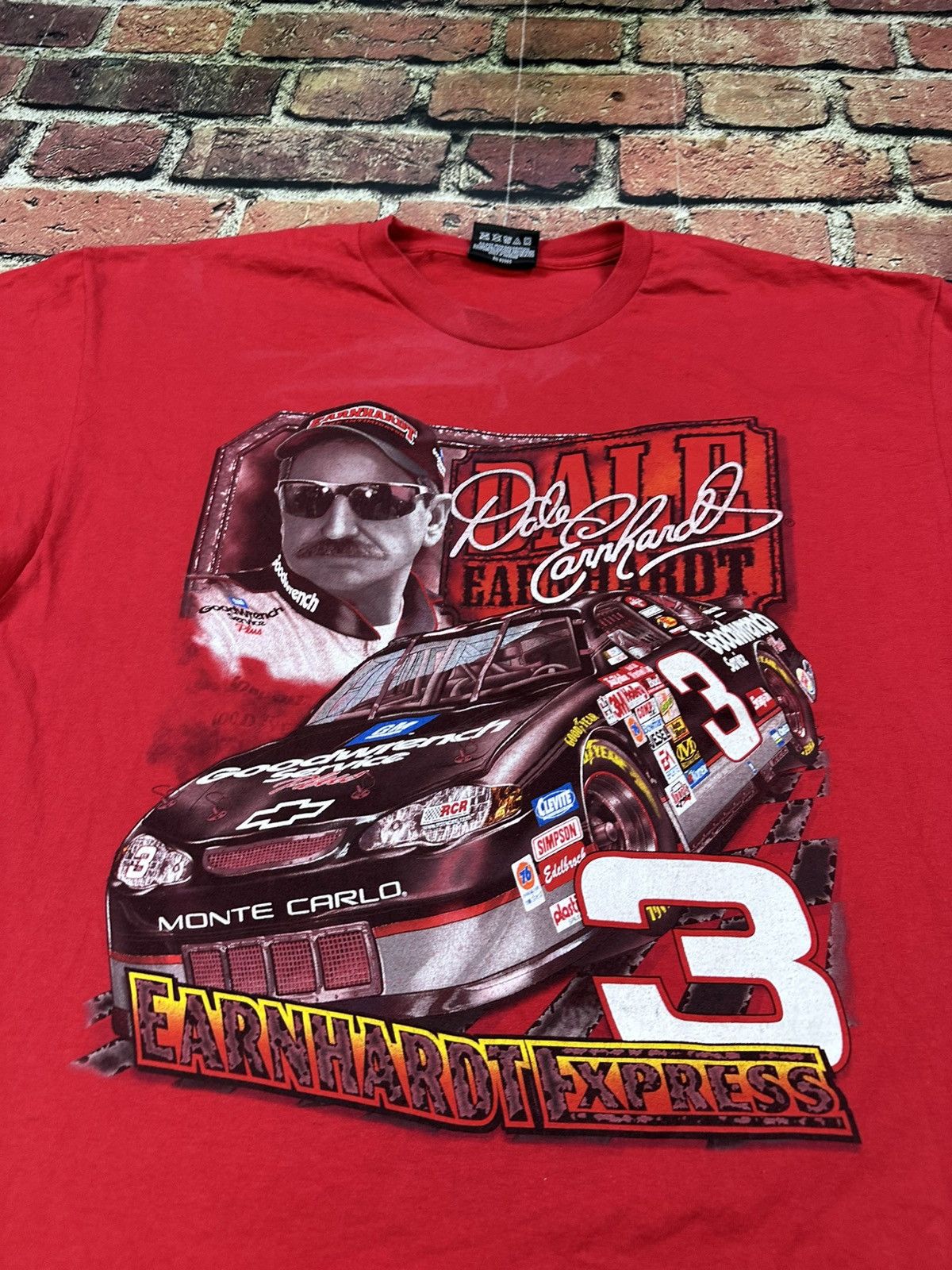 Chase Authentics Vintage Dale Earnhardt Express NASCAR T-Shirt Double Sided Size US L / EU 52-54 / 3 - 5 Thumbnail