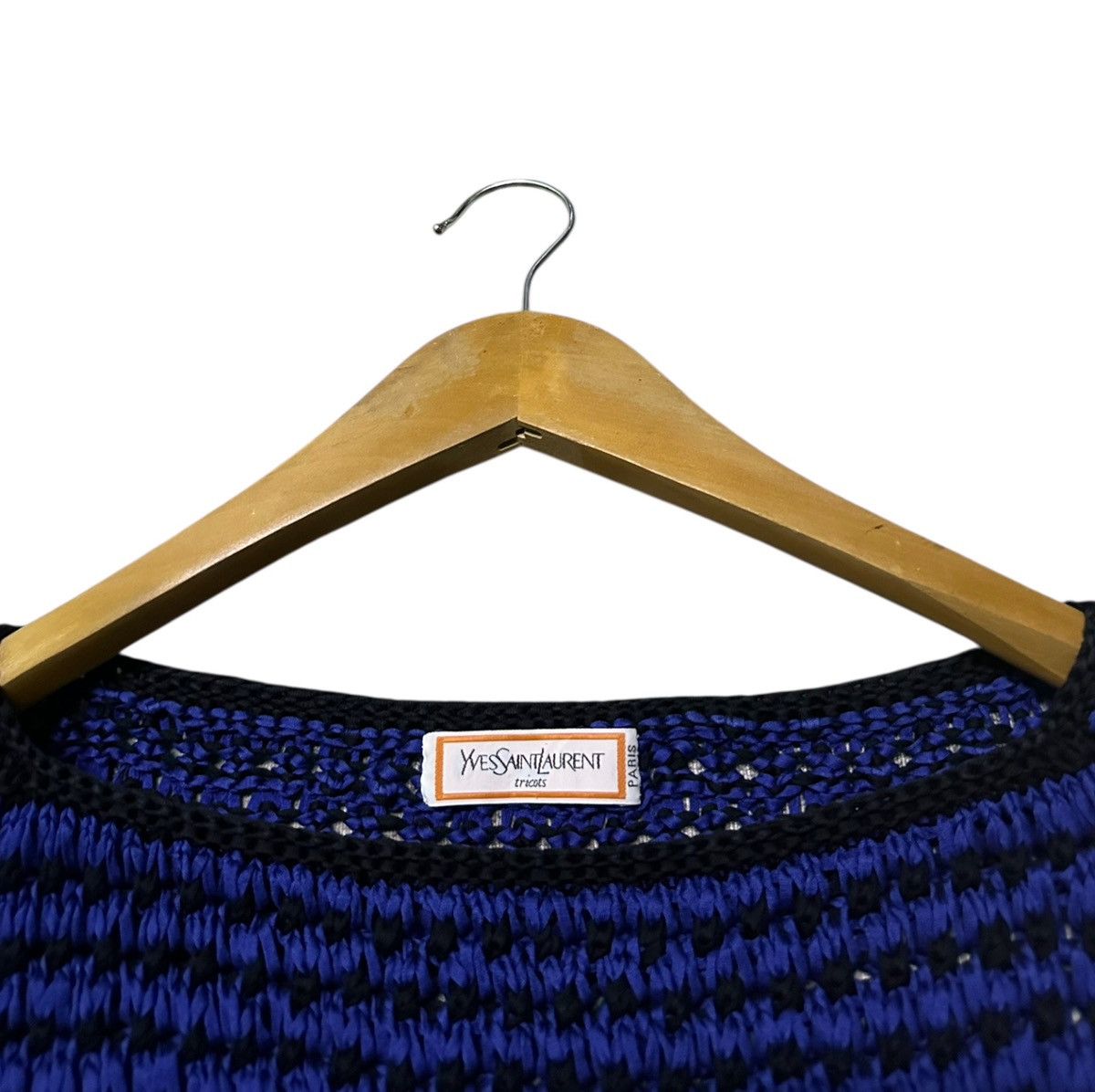 Yves Saint Laurent vintage Yves Saint Laurent striped short-sleeve knit top Size M / US 6-8 / IT 42-44 - 2 Thumbnail
