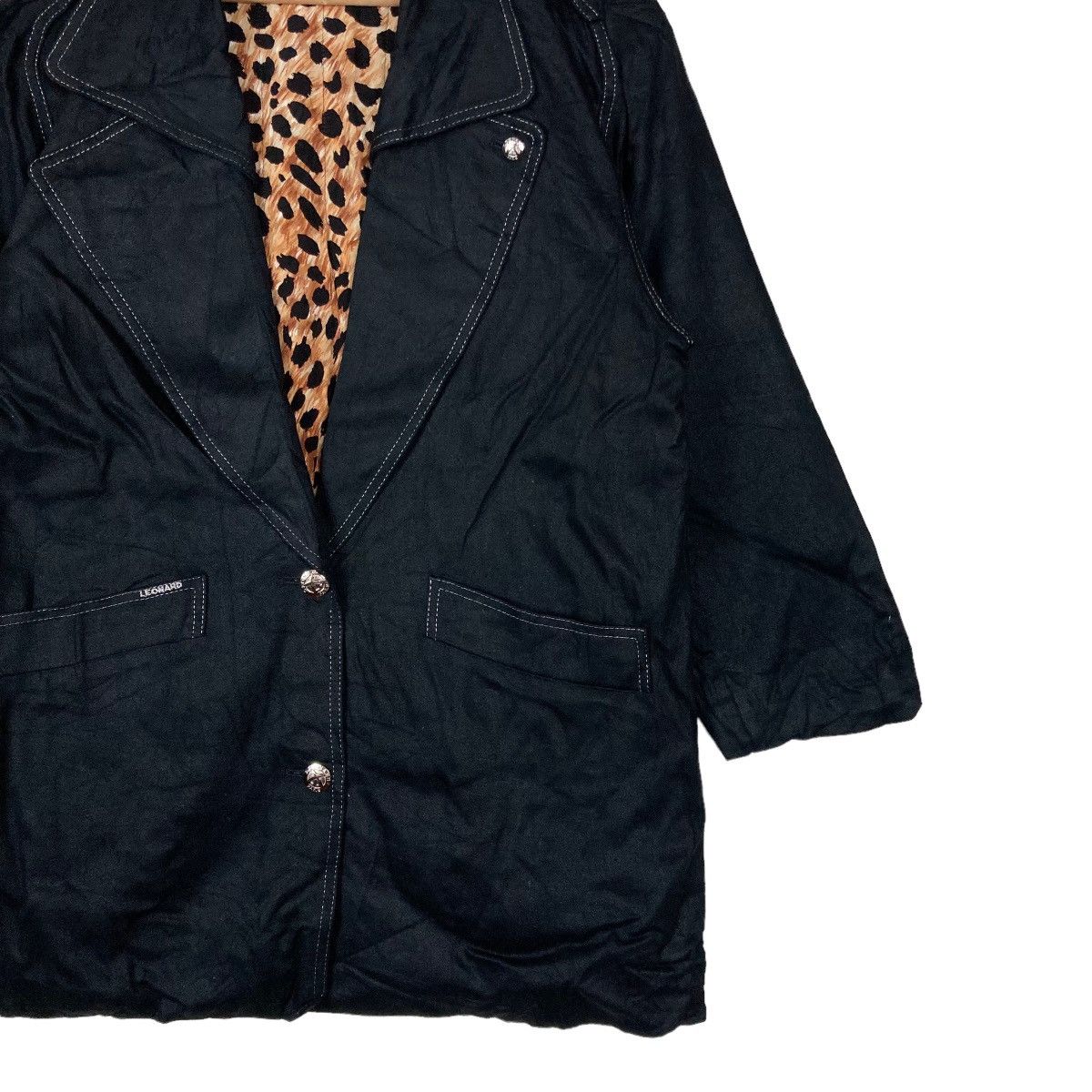 Leonard Paris Vintage Leonard PARIS Leopard Pattern Inside Blazer Coat Size US M / EU 48-50 / 2 - 5 Thumbnail