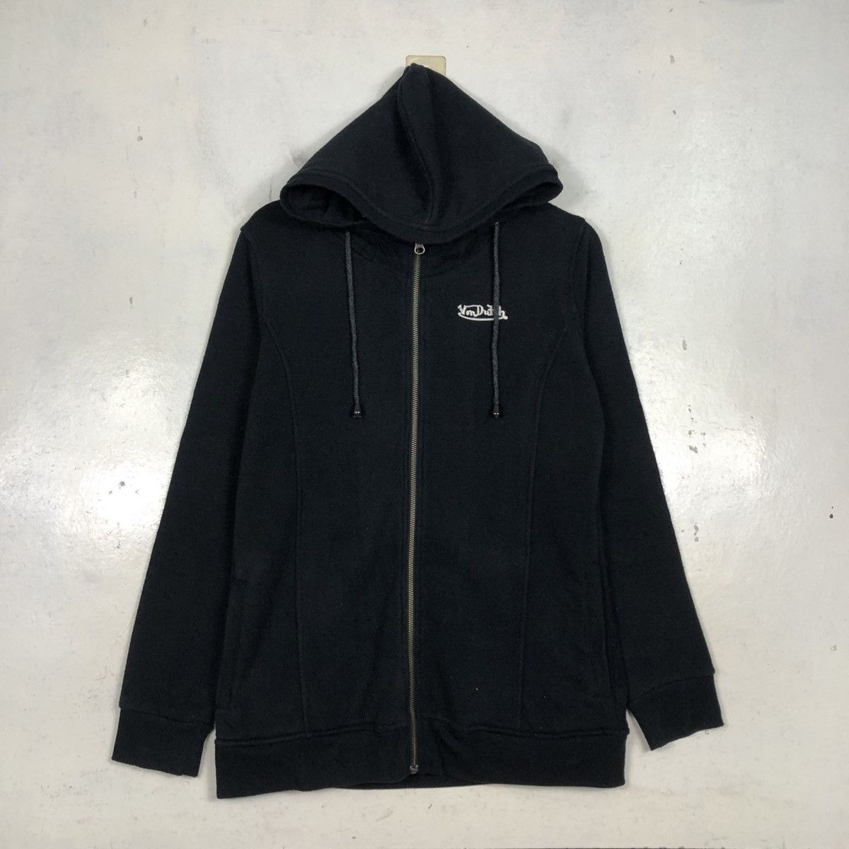 Von Dutch 📌Rich Black Zipper Jacket Von Dutch Big Logo Punk Style Size US L / EU 52-54 / 3 - 3 Thumbnail