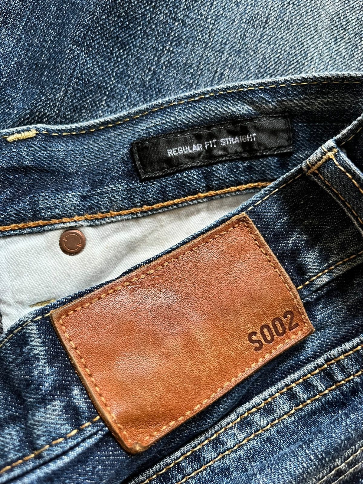 Japanese Brand × Uniqlo Vintage S002 Uniqlo Blue Wash Distressed Baggy Jeans Size US 36 / EU 52 - 9 Thumbnail