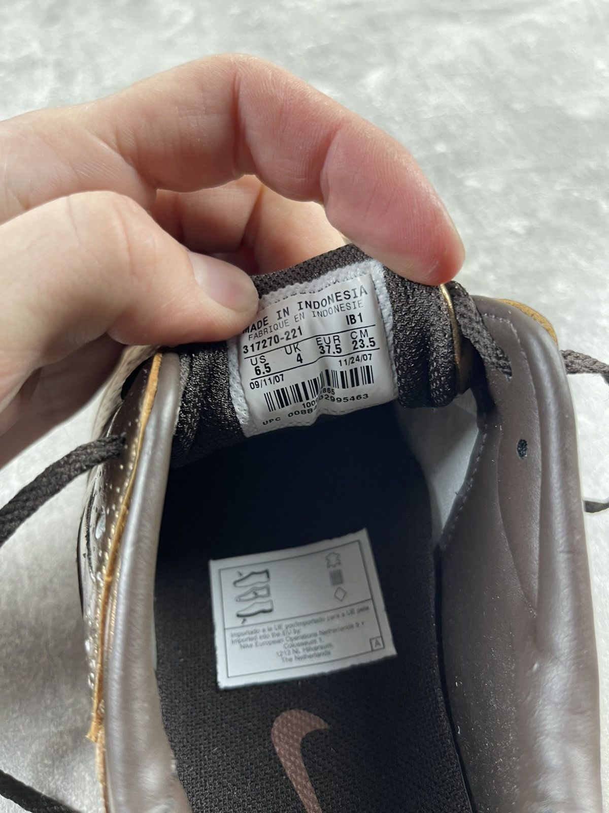 Nike × Vintage Nike NEW Gold ROUBAIX Leather Sneaker Shoes Size US 7.5 / IT 37.5 - 10 Thumbnail