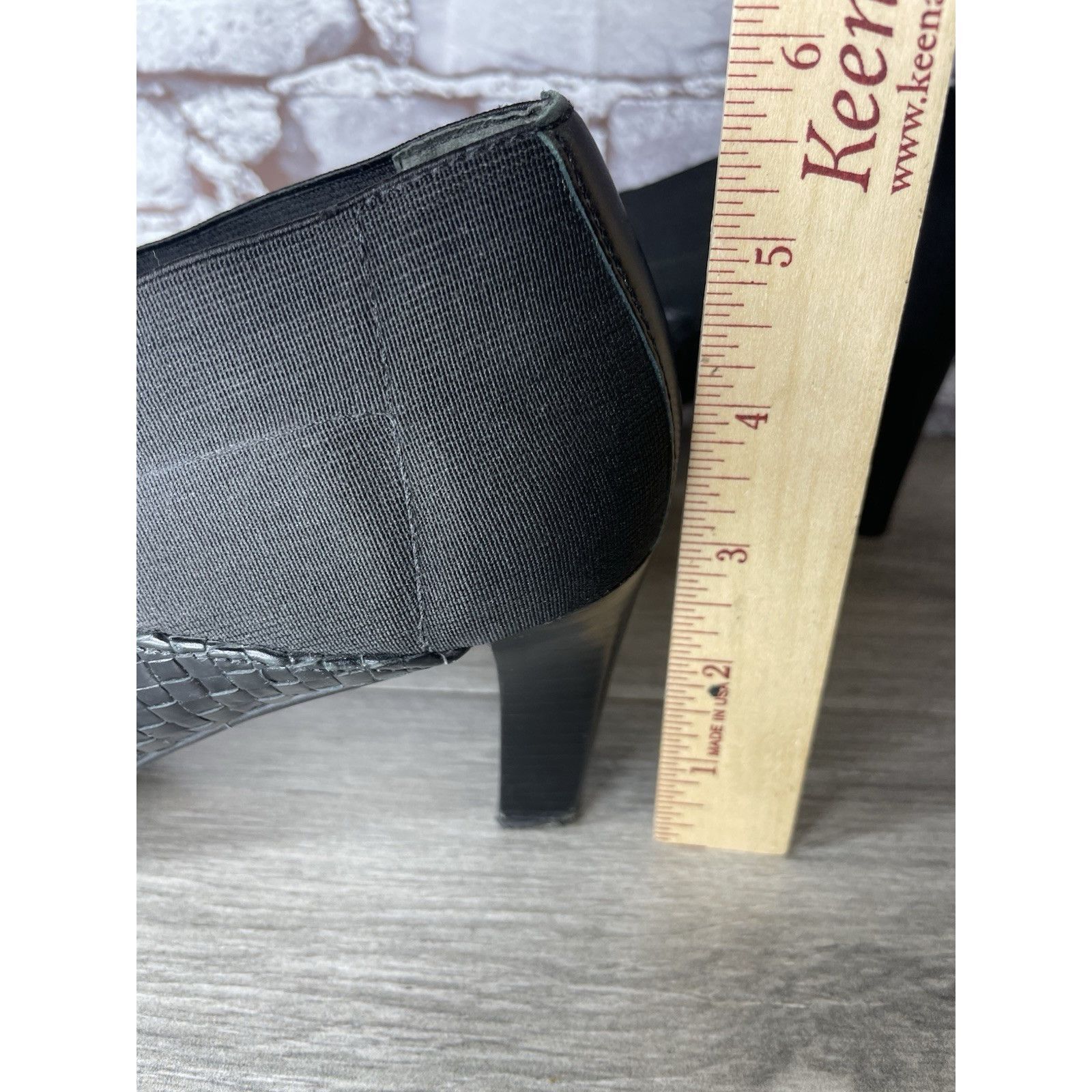 Brighton Brighton Rizzo Black Leather Silver Elastic Heel Ankle Booti Size US 10 / IT 40 - 7 Thumbnail