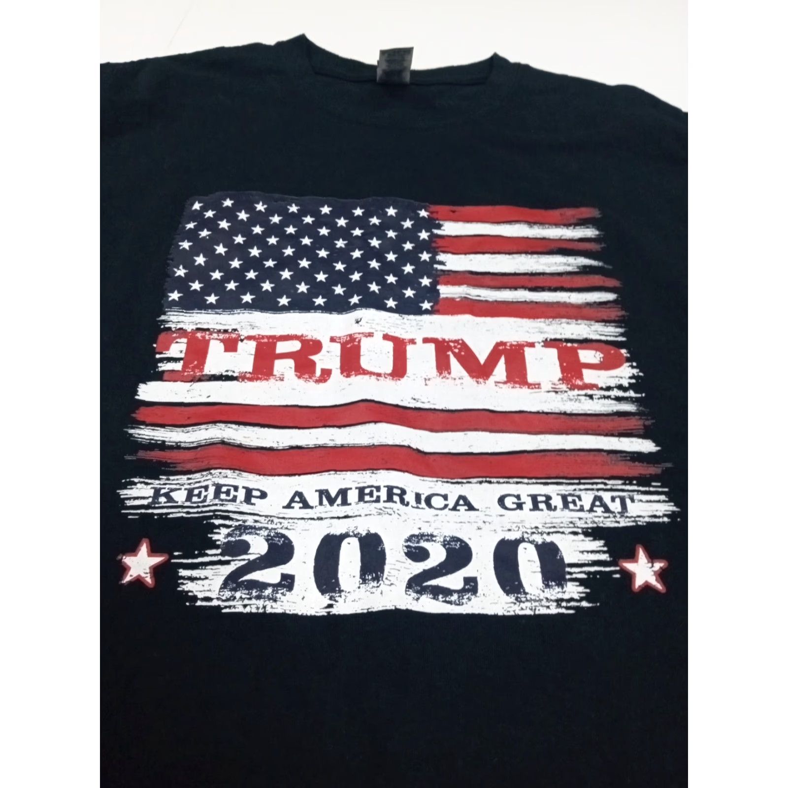 Gildan VINTAGE Trump Keep America Great 2020 2XL SS Black Tshirt Gildan Ultra Cotton 50"x30" Size US XXL / EU 58 / 5 - 3 Thumbnail