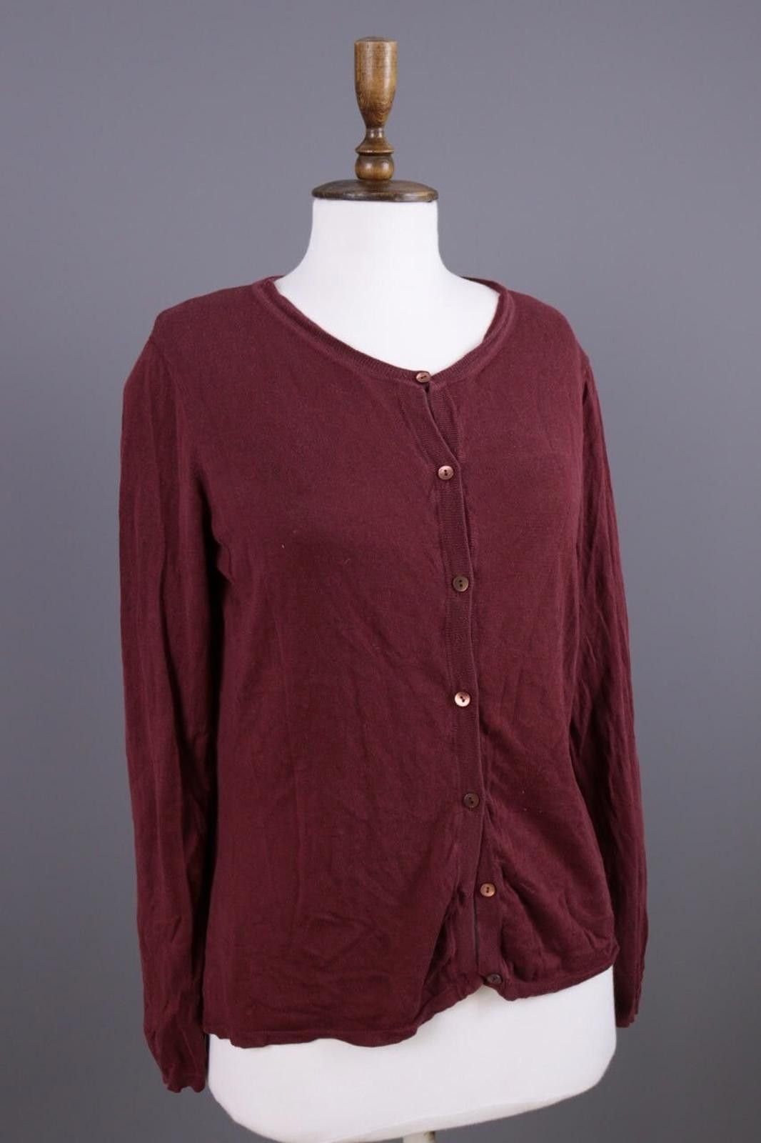 Miu Miu Miu MIu Burgundy Knit Cardigan Sweater Size 48 Size S / US 4 / IT 40 - 2 Thumbnail