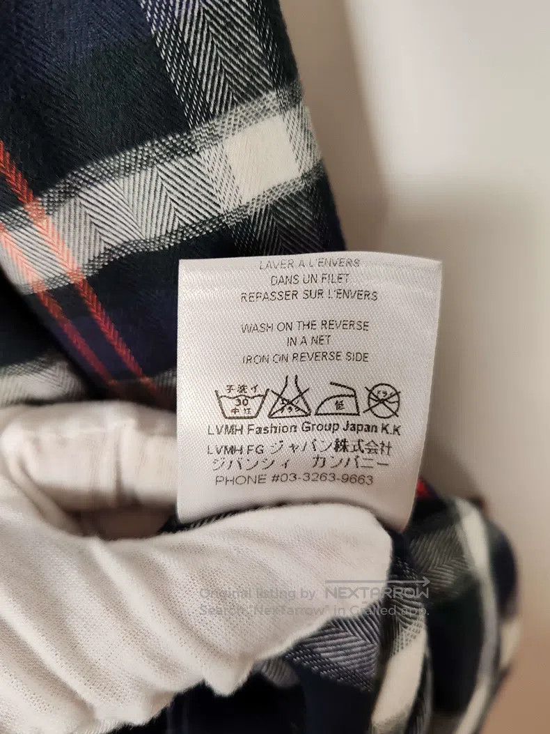 Givenchy Givenchy Size 41 Men's Flannel Plaid Shirt Size US S / EU 44-46 / 1 - 7 Thumbnail