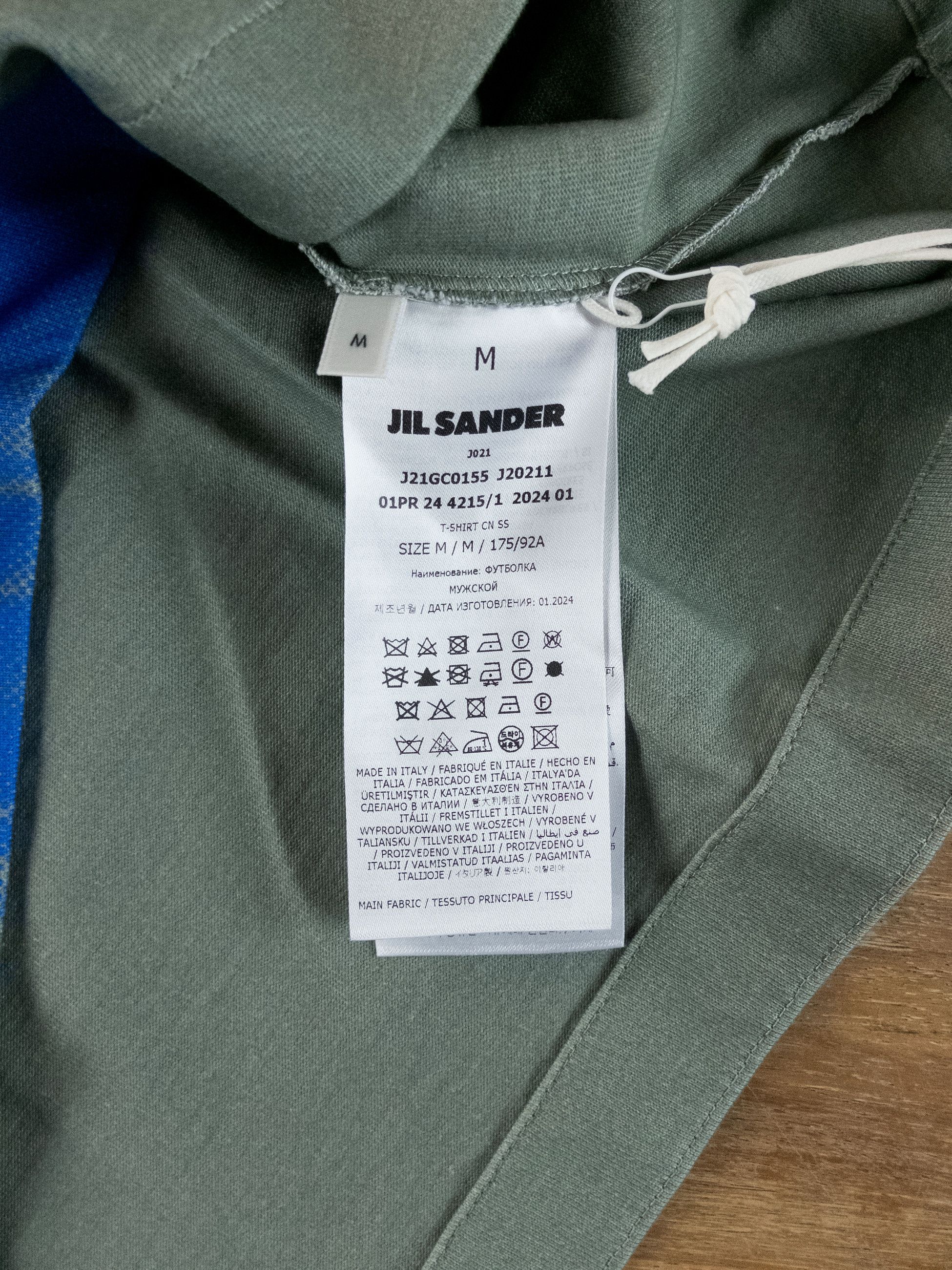 Jil Sander JIL SANDER green blue oversize dog print t-shirt Medium Size US M / EU 48-50 / 2 - 5 Thumbnail