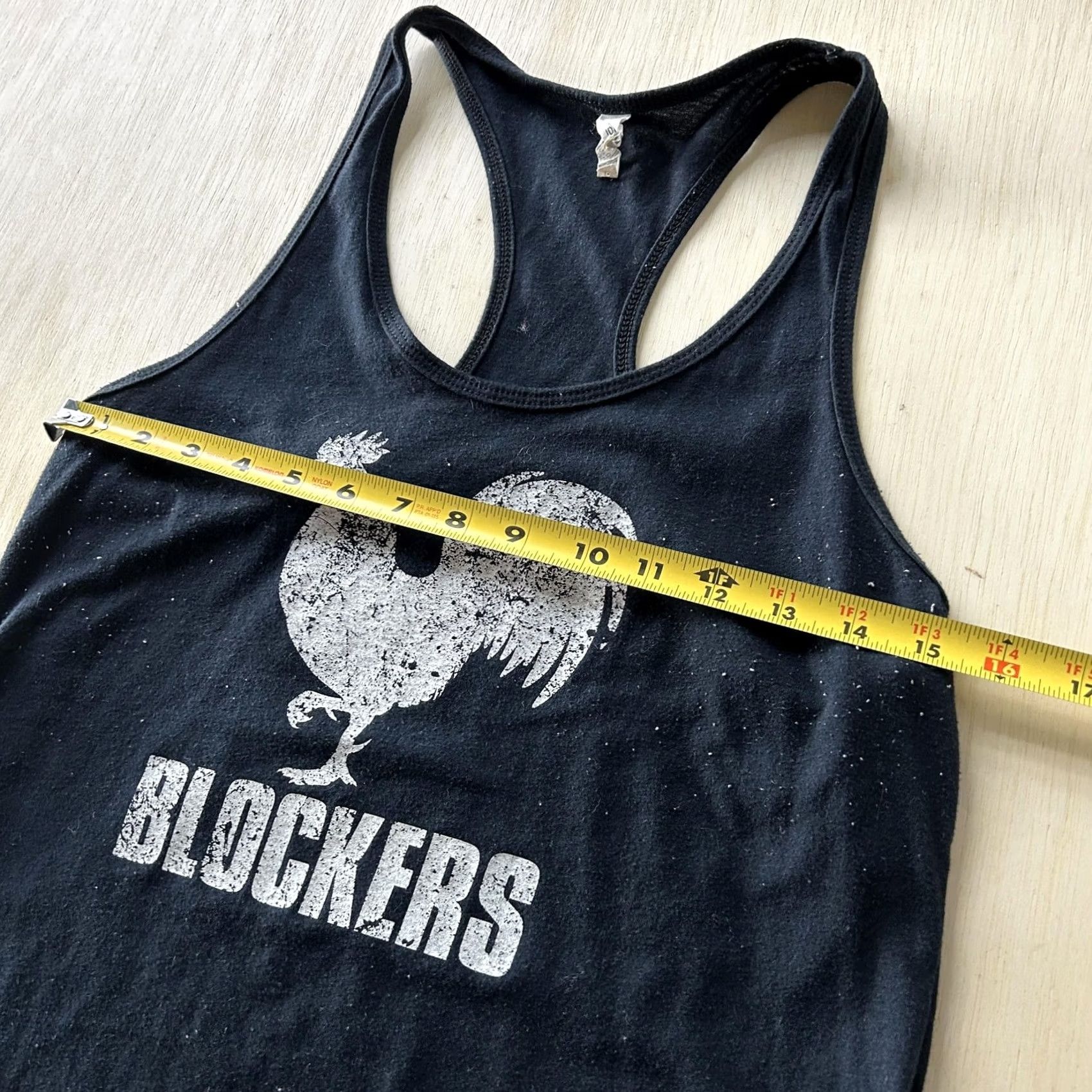 Next Level Next Level Tank Top Womens Small Black Blockers Movie Rooster Graphic Racerback Size S / US 4 / IT 40 - 6 Thumbnail