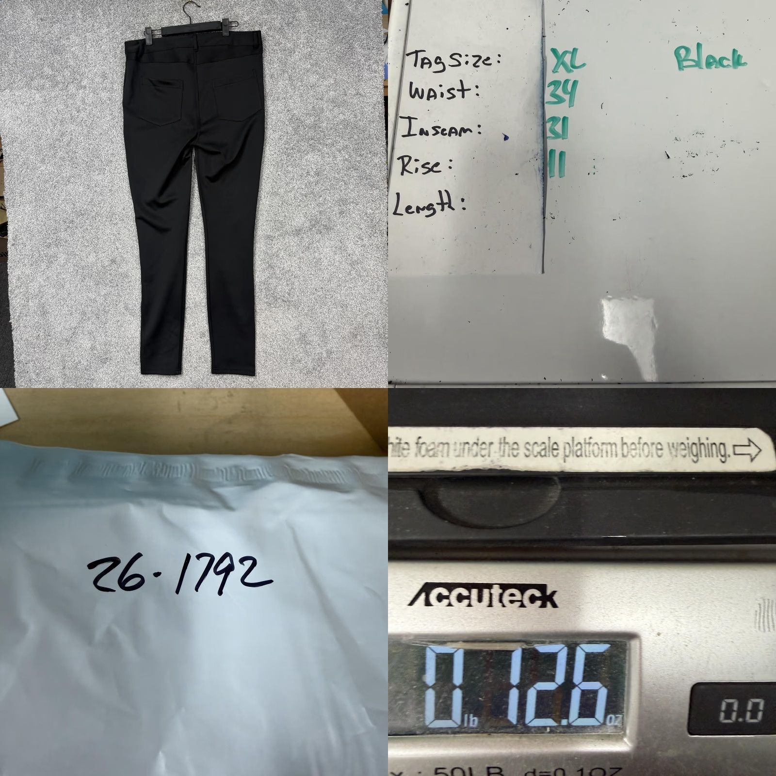 Vintage Nicki Minaj Pants Women XL 34x31 Black Satin Faux Leather Skinny Moto Street New Size 40" / US 18 - 9 Thumbnail
