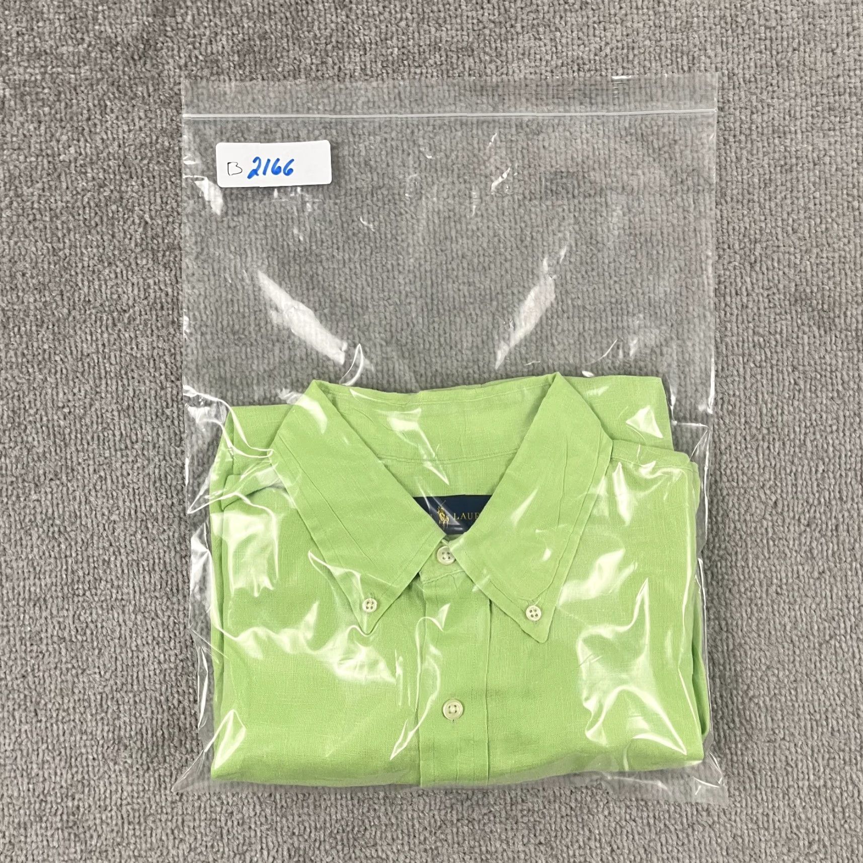 Ralph Lauren VINTAGE Ralph Lauren Shirt Men Large Linen Short Sleeve Green 100% Linen Button-Down Preppy Classic Size US L / EU 52-54 / 3 - 8 Thumbnail