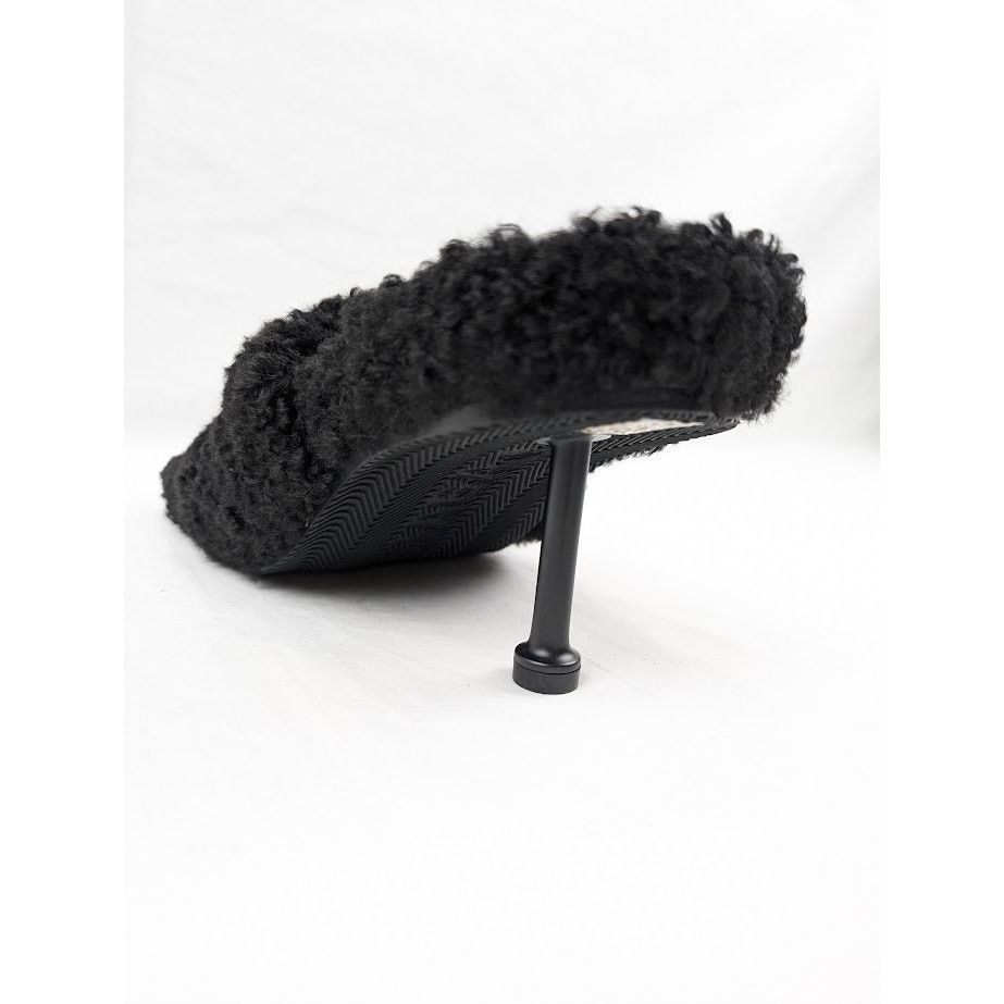 Balenciaga o1rshd1 Furry Sandals M80 in Black/White/Red Size US 10 / IT 40 - 10 Thumbnail
