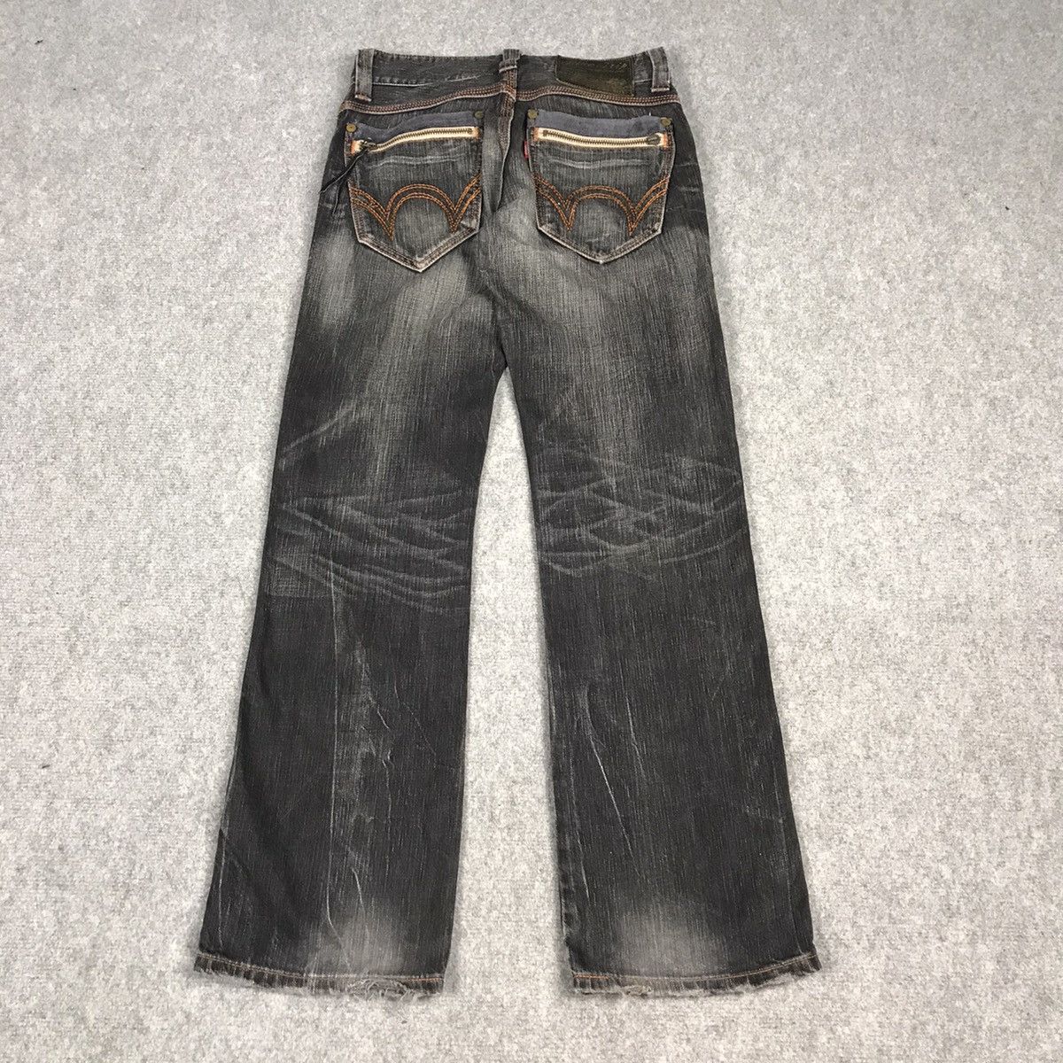 If Six Was Nine × Japanese Brand JAPAN STYLE DENIM BLACK FADED DISTRESSED PANTS Size US 28 / EU 44 - 8 Thumbnail