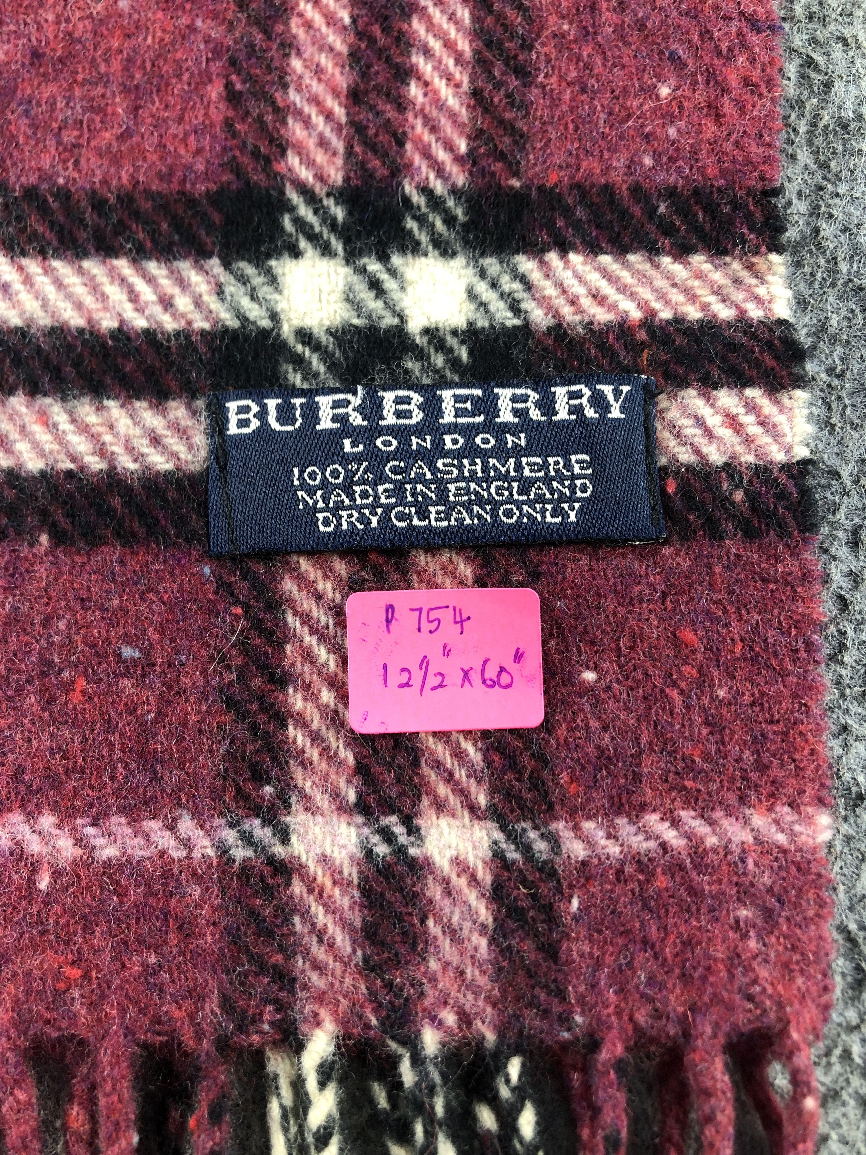 Burberry Burberry Cashmere Scarf / Muffler / Neckwear P754 Size ONE SIZE - 4 Thumbnail
