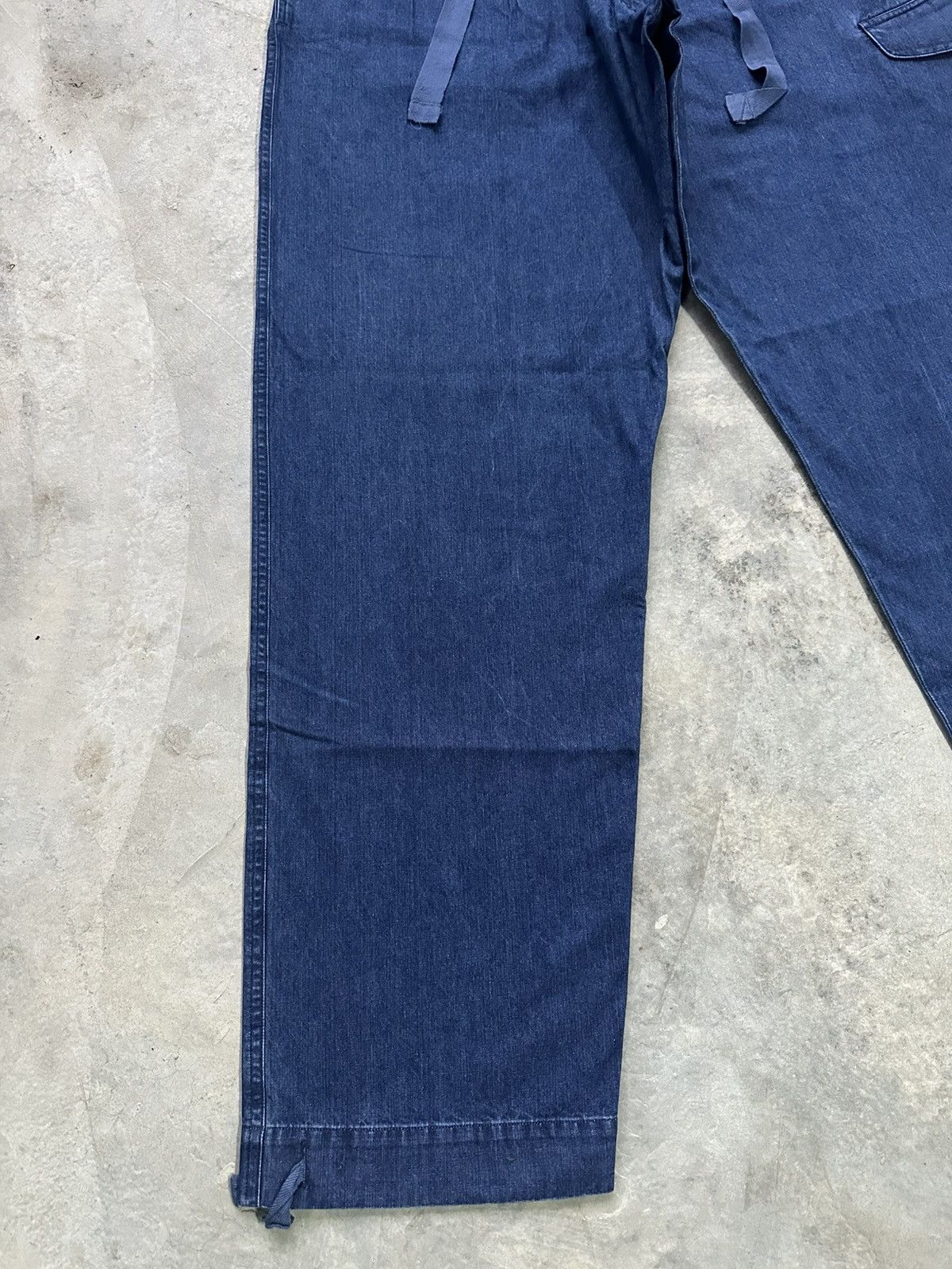 Yohji Yamamoto Archival Piece 80s Ys For Men Denim Drawstring Cargo Trouser Size US 32 / EU 48 - 7 Thumbnail