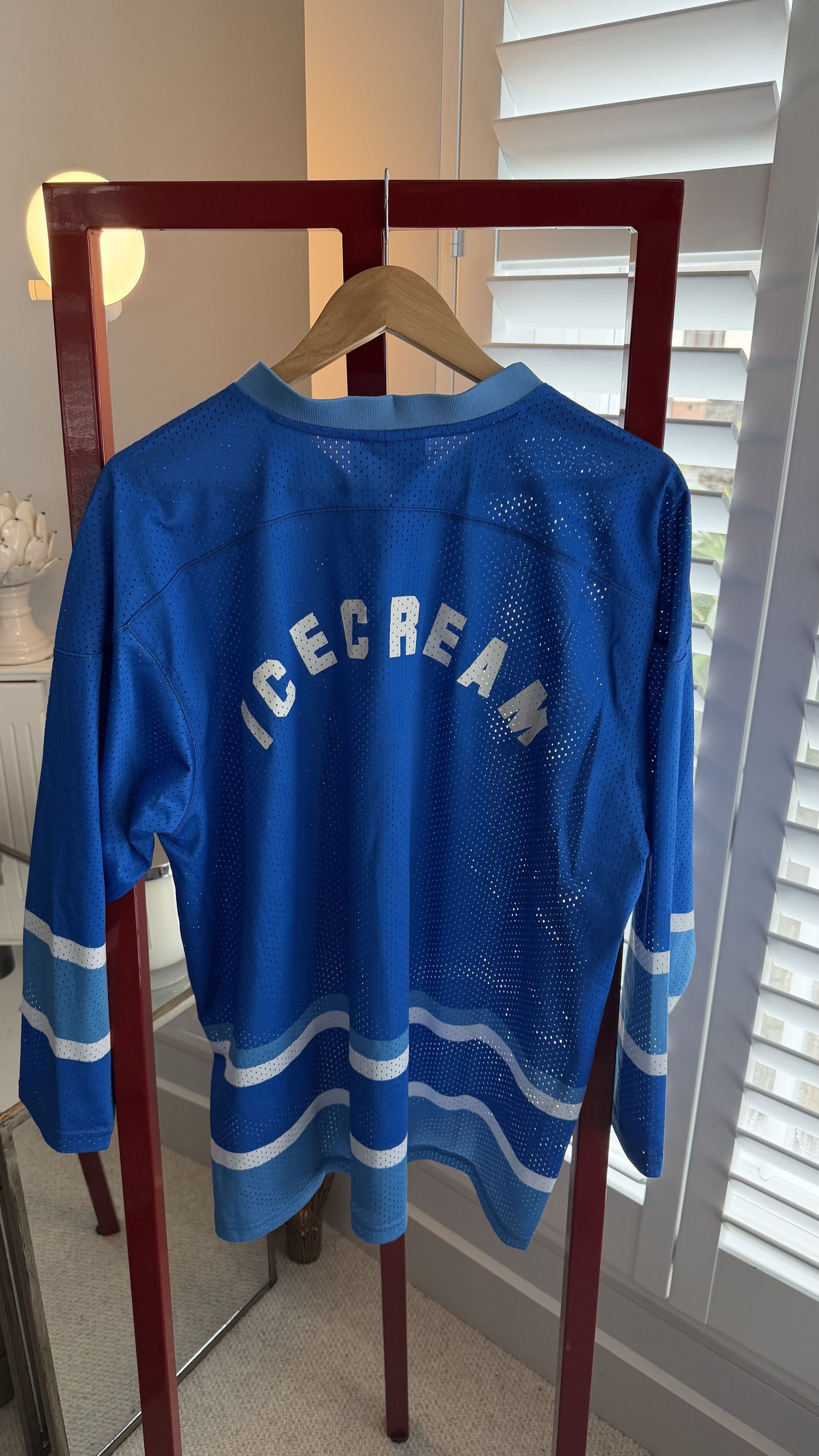 Icecream ICECREAM by Billionaire Boys Club Blue Mesh Hockey Jersey Size US L / EU 52-54 / 3 - 3 Thumbnail