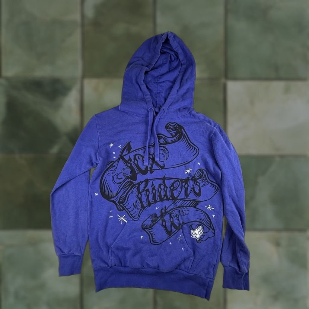 Fox Racing Fox Racing Hooded Pullover Hoodie Women's XS Purple Logo Fleece Tee? Size XS / US 0-2 / IT 36-38 - 1 Thumbnail