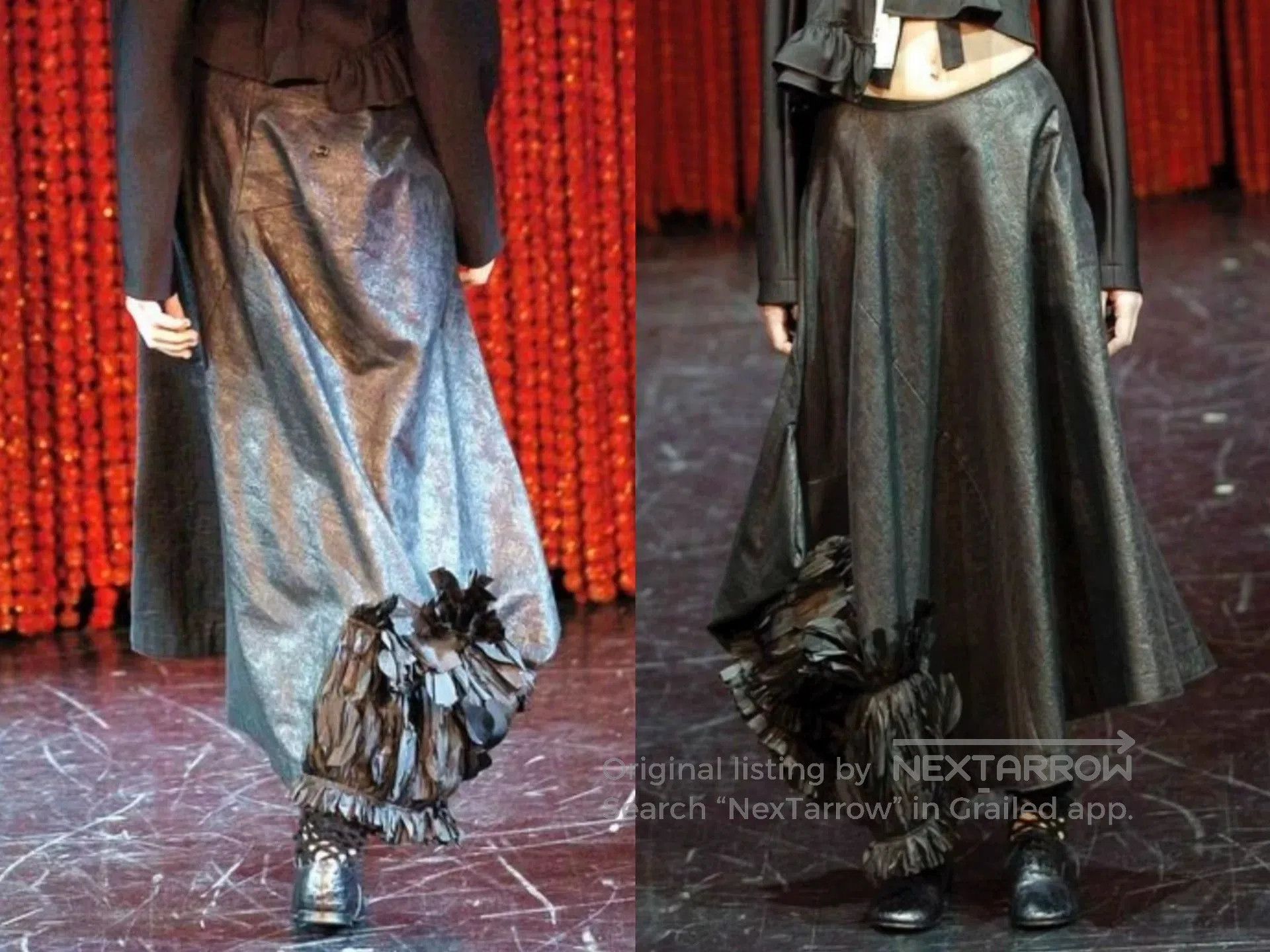 Rei Kawakubo Comme des Garçons 2004AD Floral Skirt. Size 37" - 5 Thumbnail