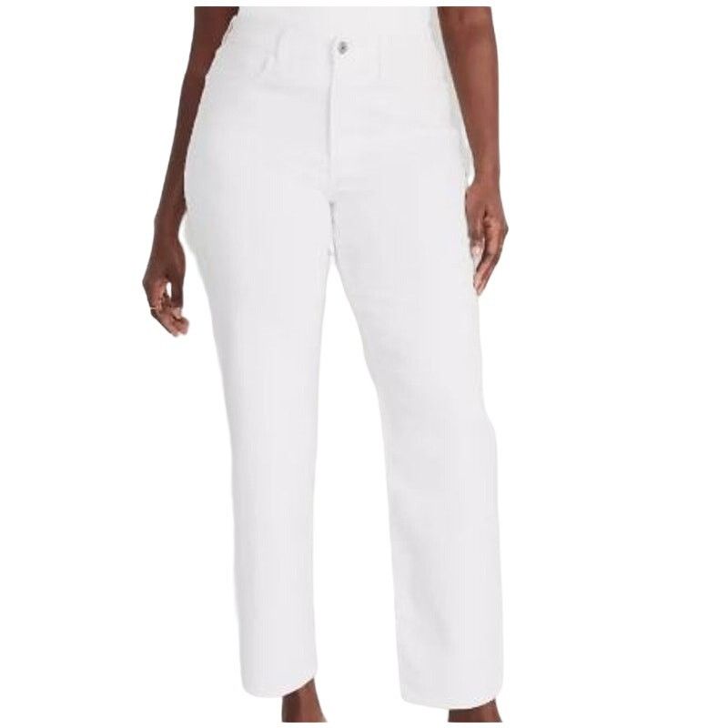 Old Navy Old Navy Womens White High Rise WOW Loose Jeans 28 Long Size 28" / US 6 / IT 42 - 1 Thumbnail