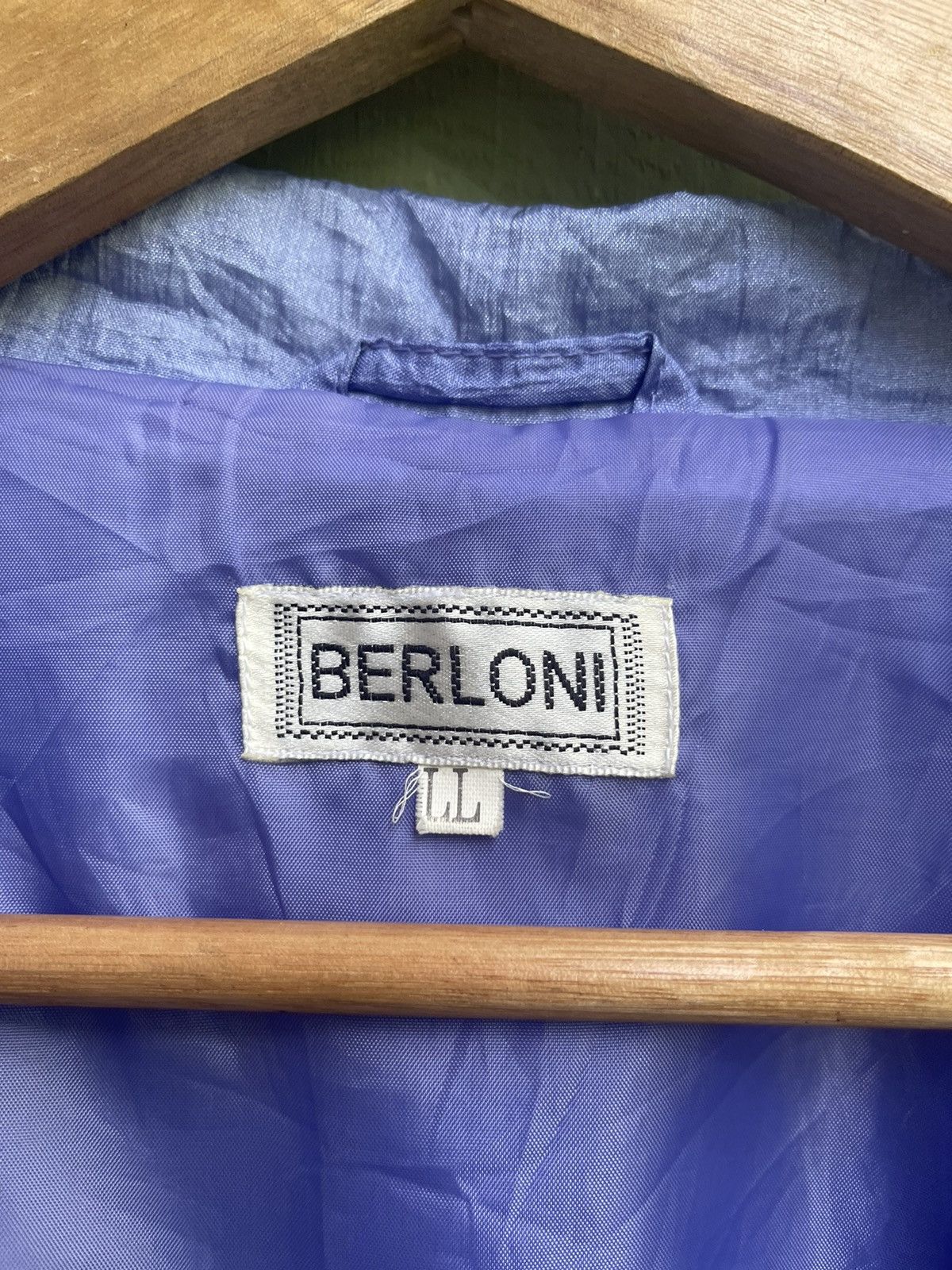Japanese Brand × Vintage Berloni Japan Vintage Lightweight Zip Jacket – Retro 90s Size US XL / EU 56 / 4 - 12 Thumbnail