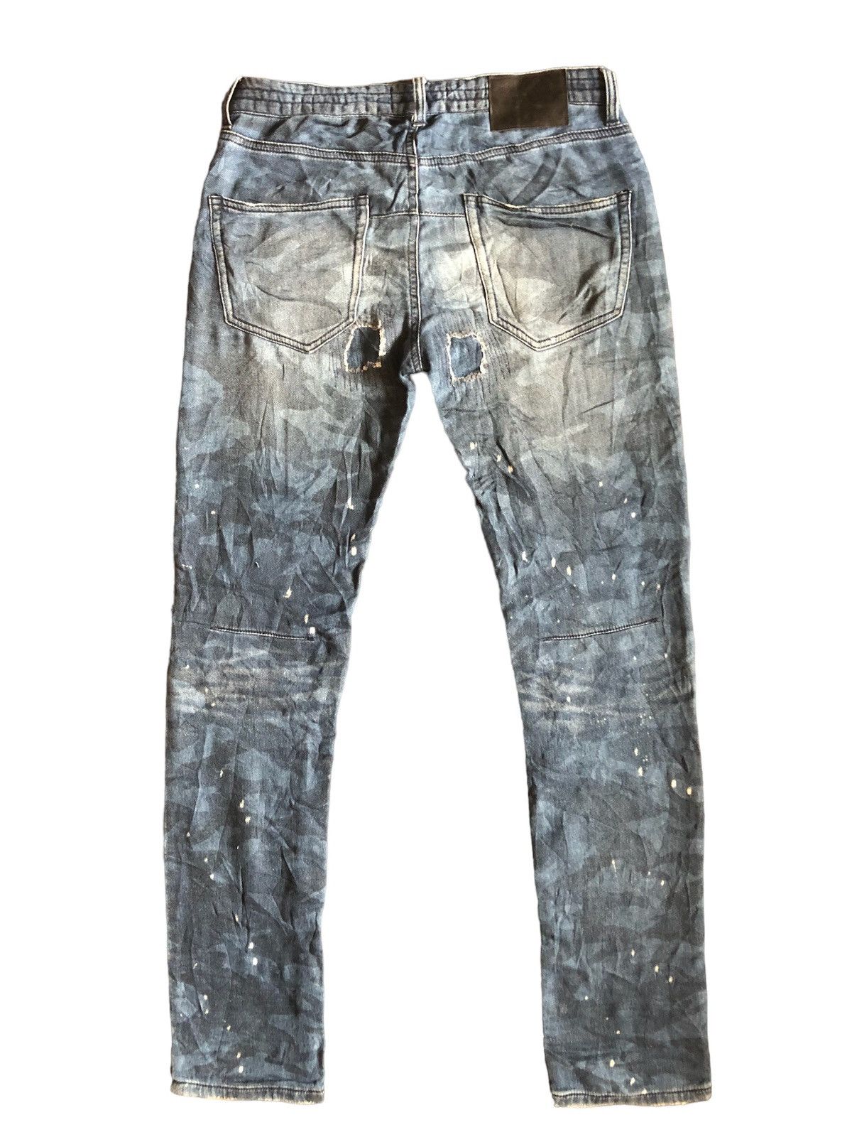 Number (N)ine Number Nine X 1PIU1UGUALE3 Camo Distress Skinny Pants Size US 30 / EU 46 - 11 Thumbnail