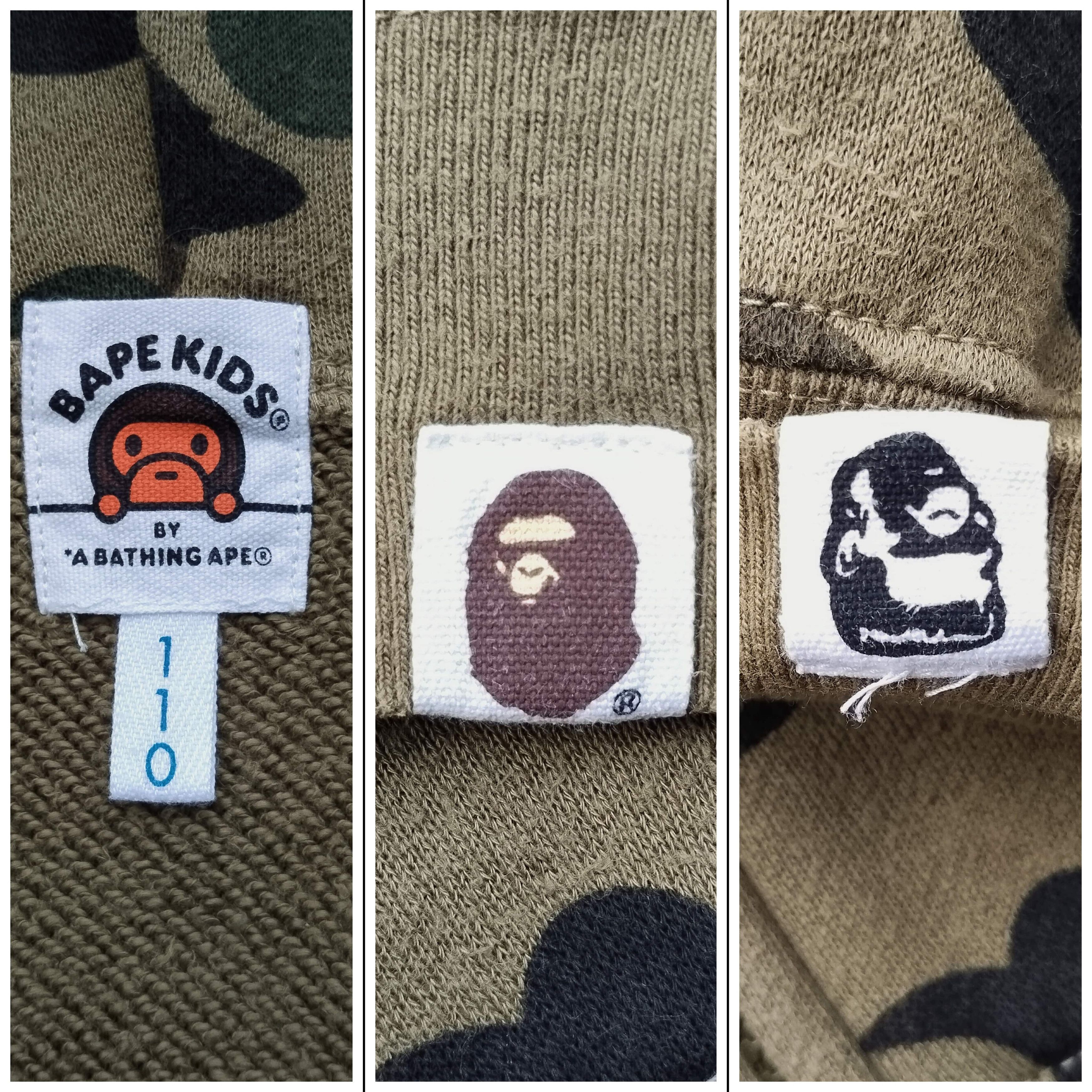 Bape Bape Kids Shark Camo Zip Hoodie Size ONE SIZE - 8 Thumbnail