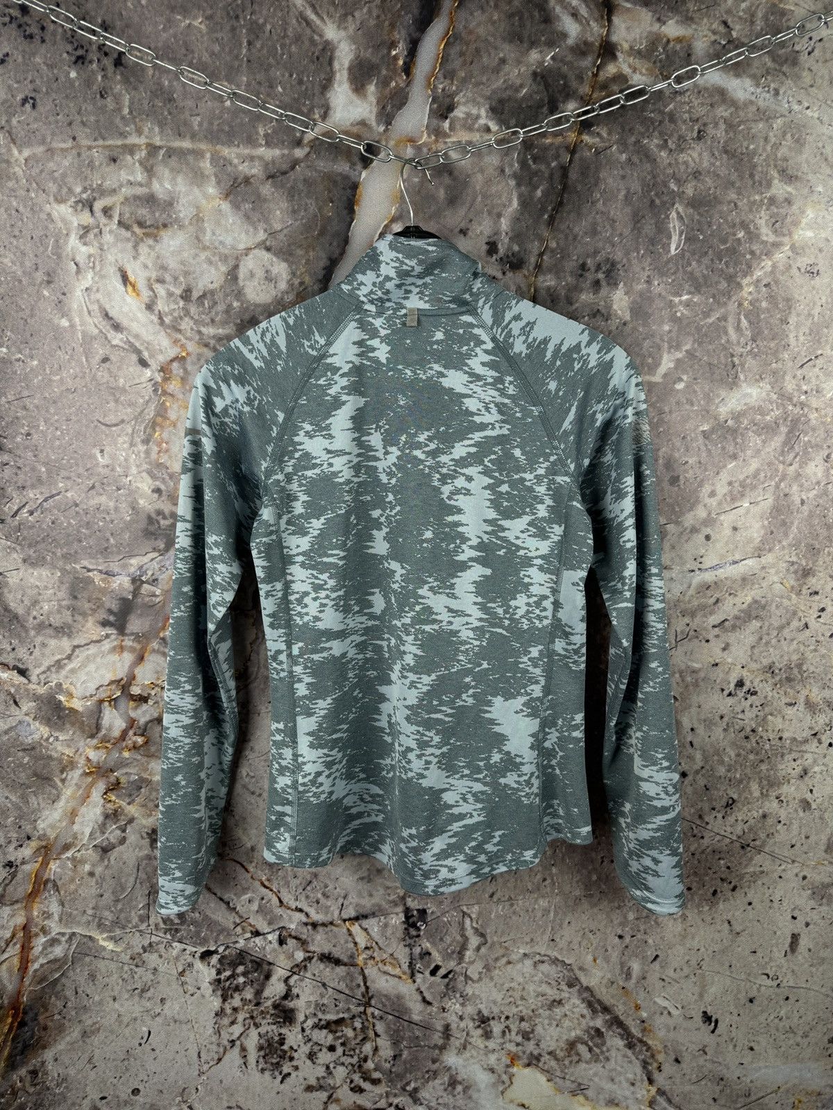 Nike Nike Training Half Zip Pullover Gray Camo Athletic Sweatshir Size M / US 6-8 / IT 42-44 - 9 Thumbnail