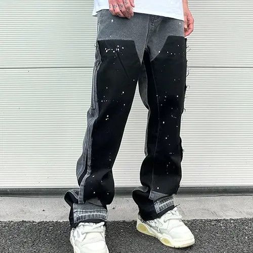 Japanese Brand Fujita x Jyoge Splash Ink Color Denim Pant Size US 30 / EU 46 - 2 Thumbnail