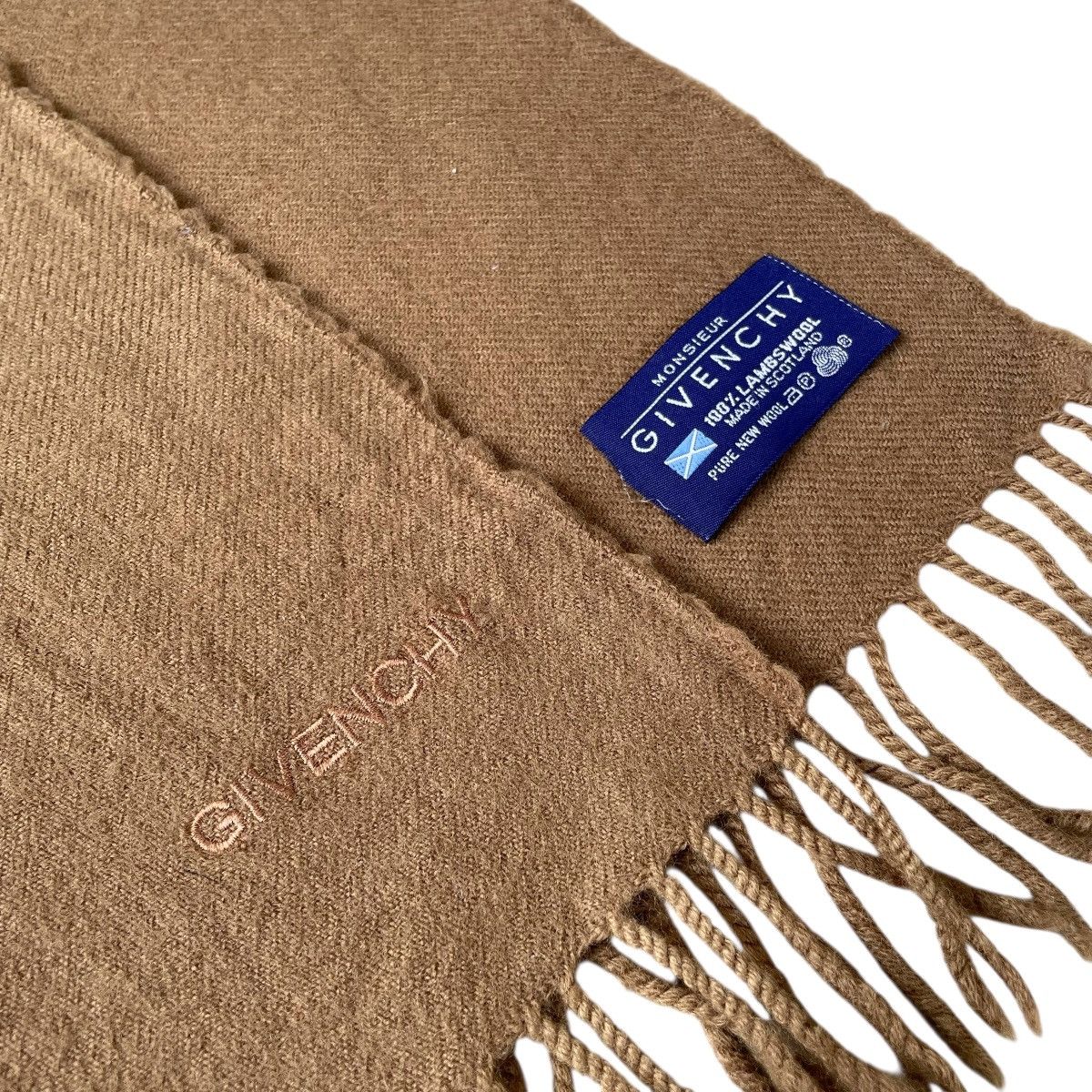 Designer × Givenchy Givenchy Monsieur Paris Designer Virgin Wool Muffler Size ONE SIZE - 3 Thumbnail
