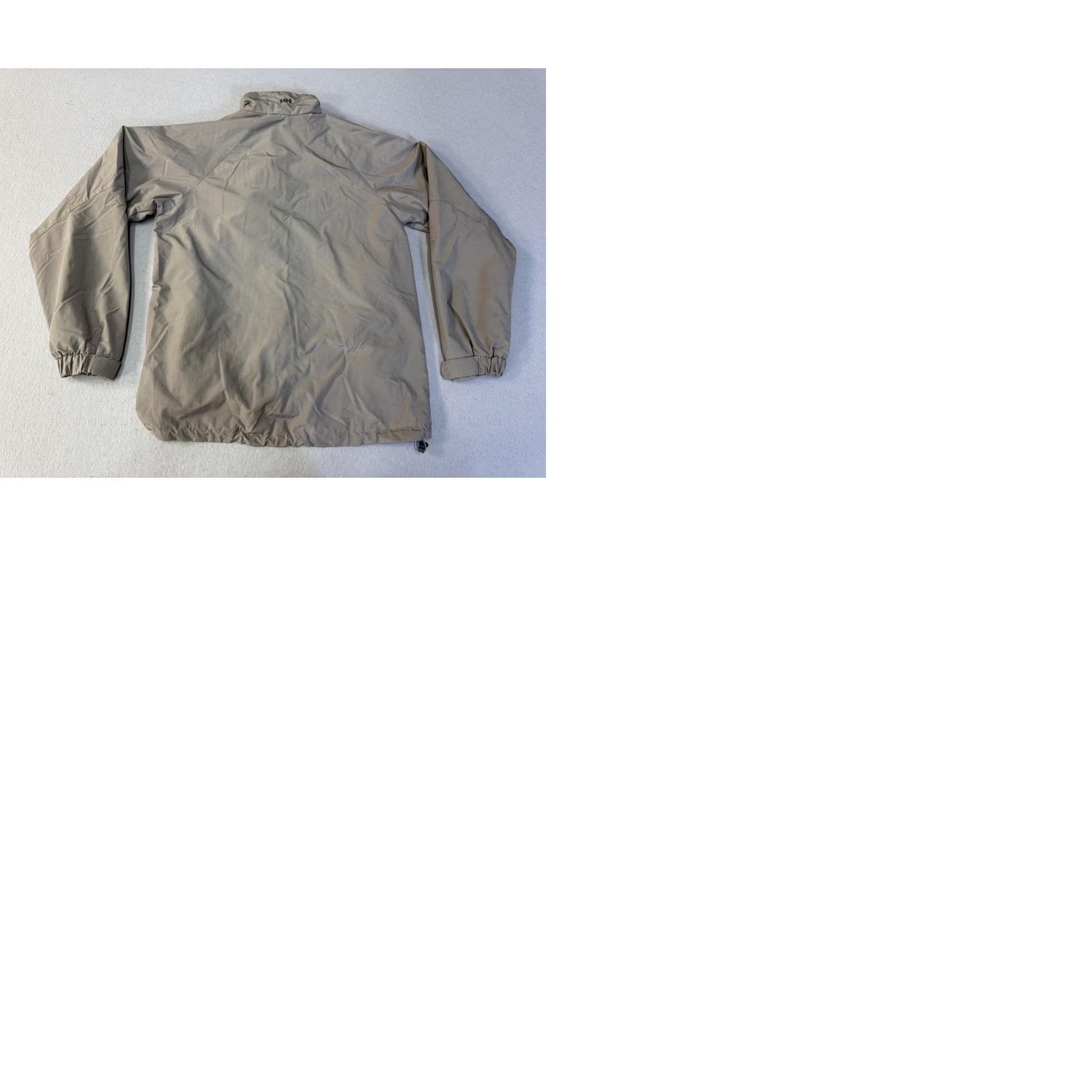 Helly Hansen Helly Hansen Jacket Mens Medium Taupe Gray Fleece Lined Full Zip Windbreaker Size US M / EU 48-50 / 2 - 9 Thumbnail