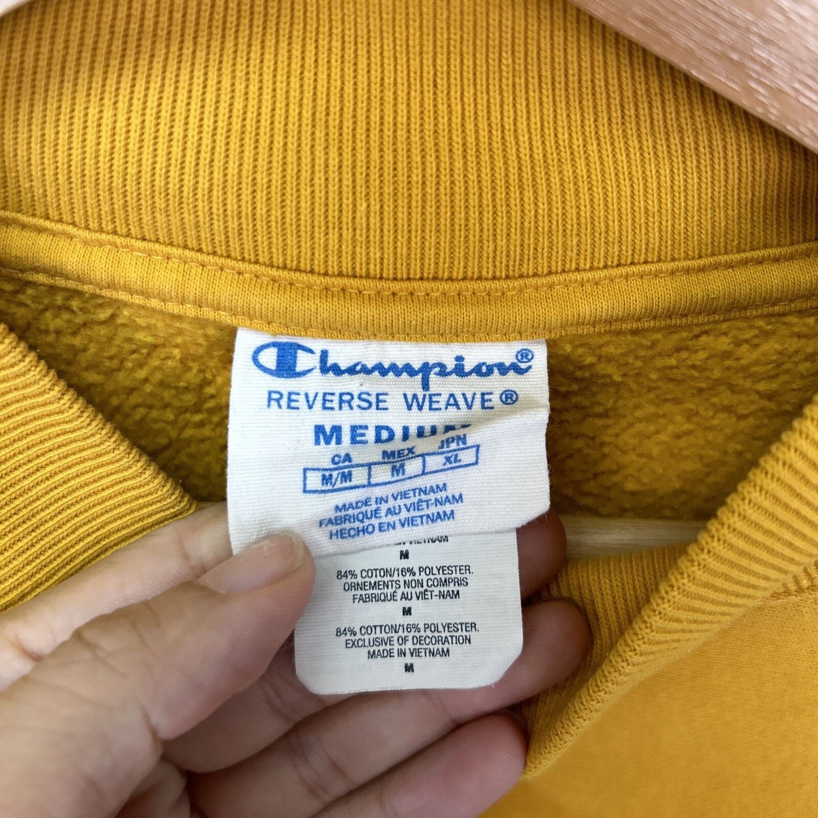 Champion Champion Reverse Weave Women Yellow Crewneck Sweater M Size M / US 6-8 / IT 42-44 - 4 Thumbnail