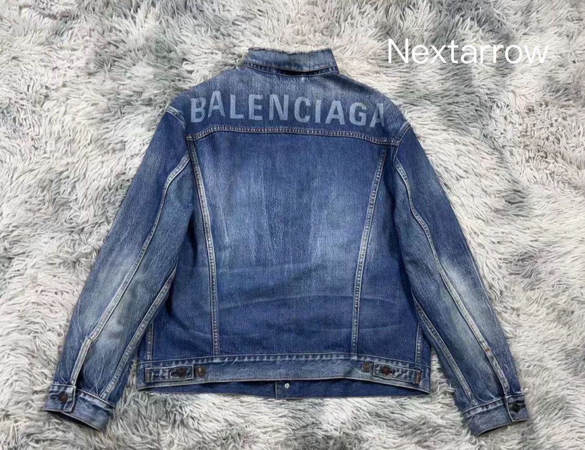 Balenciaga balenciaga Destroy the letter logo denim jacket Size US M / EU 48-50 / 2 - 2 Thumbnail