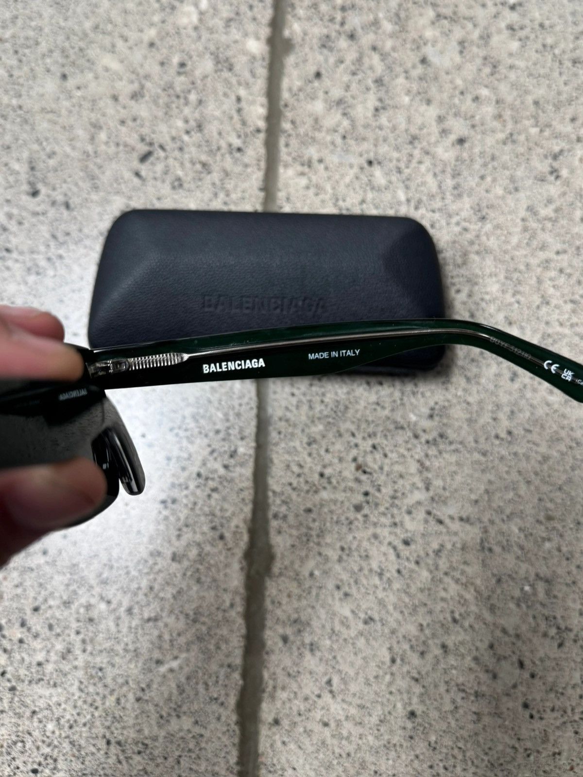 Balenciaga Balenciaga Green Cat Eye Sunglasses Size ONE SIZE - 3 Thumbnail